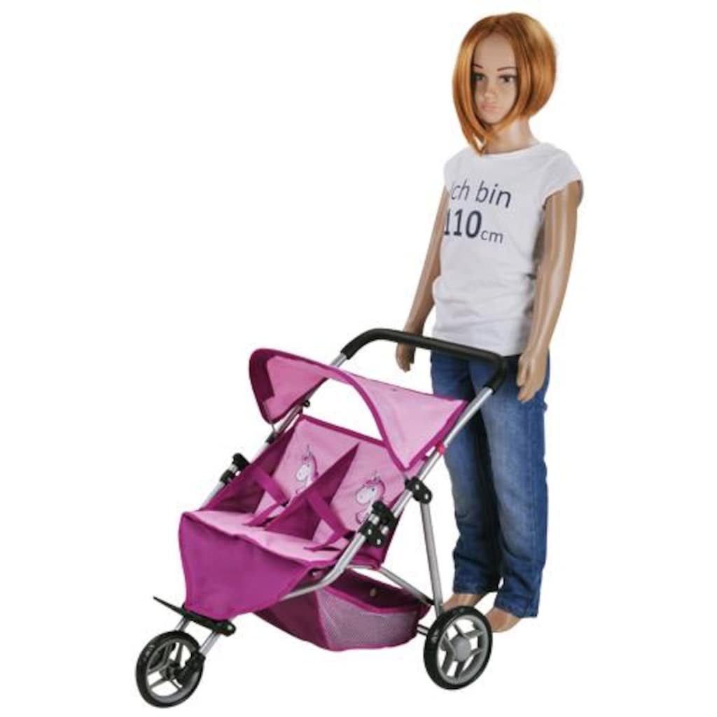 Knorrtoys® Puppen-Zwillingsbuggy »Duo - UMA. Das Einhorn«