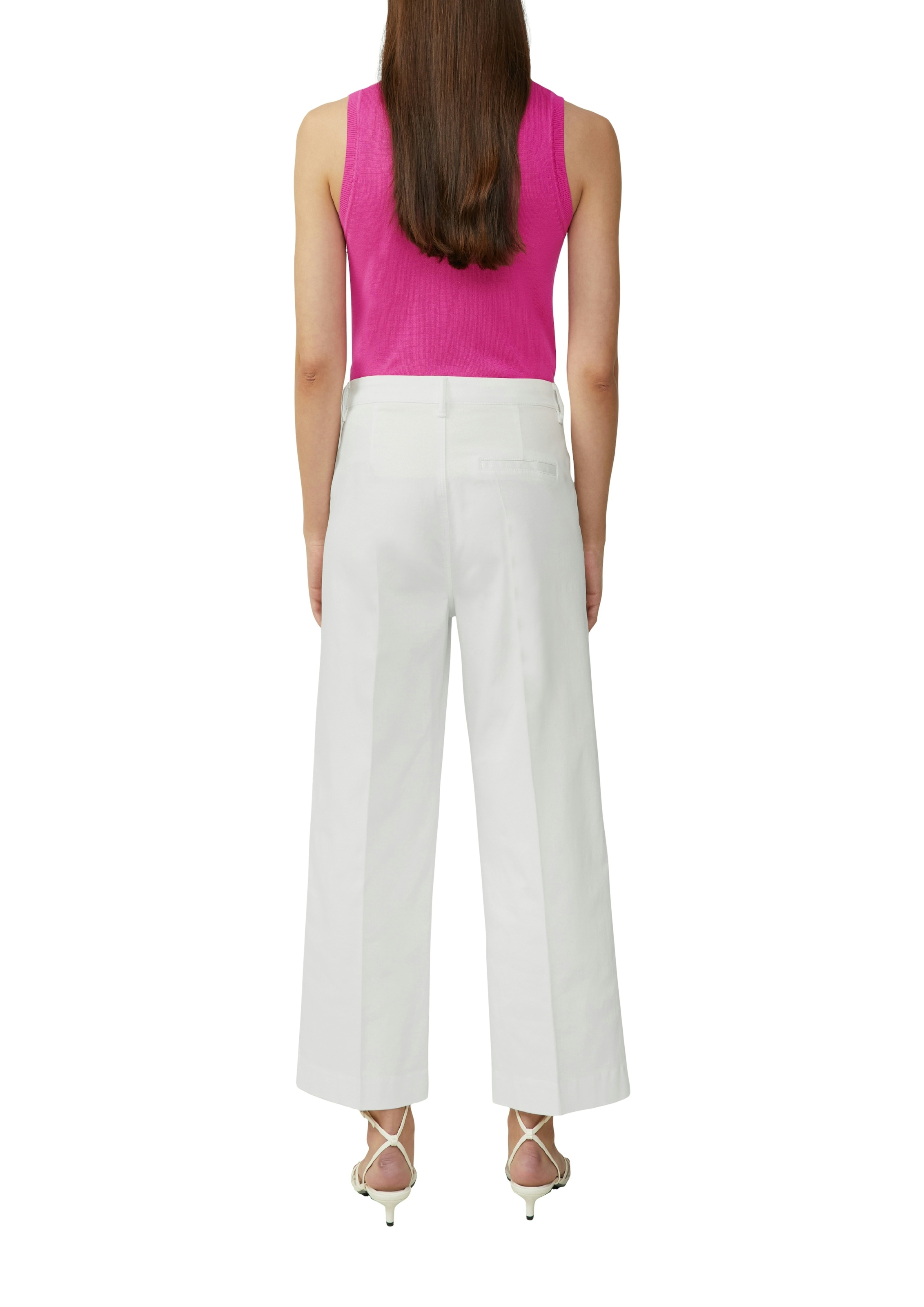 s.Oliver BLACK LABEL 7/8-Jeans mit geradem Bein und Buntfalte