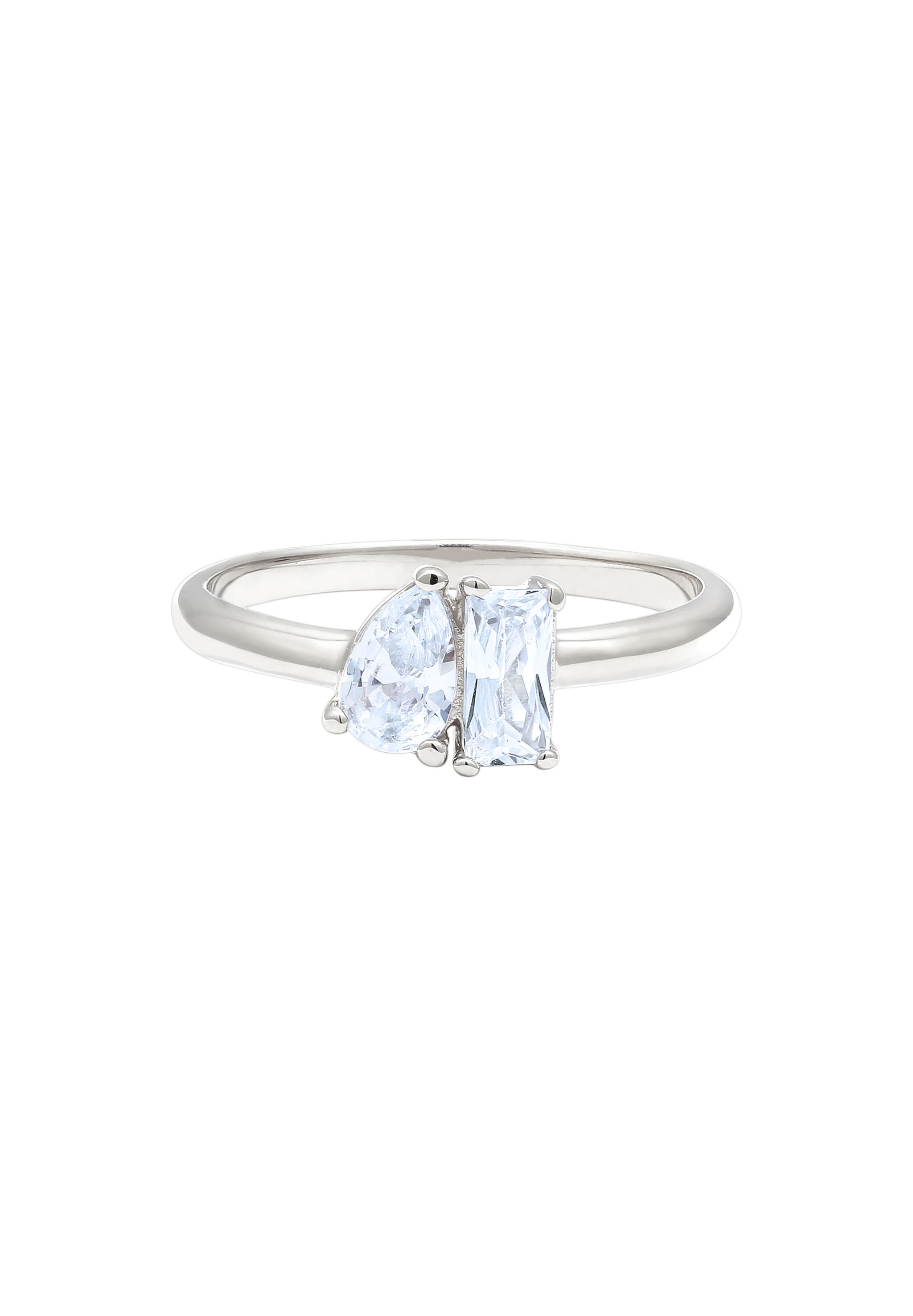 Elli Silberring »Ring Tropfen Zirkonia Weiß 925 Sterling Silber«