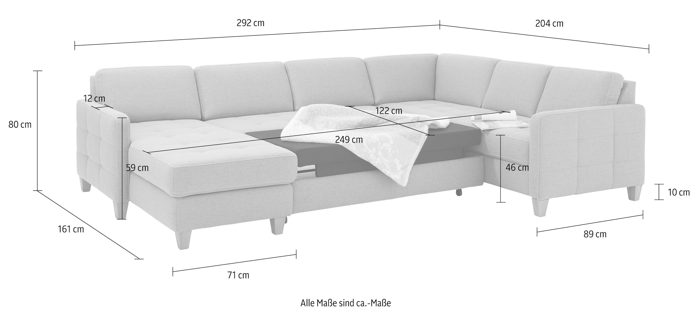 »Earl«, wahlweise auch auf mit kaufen Bettfunktion Bettkasten mit oder affaire Wohnlandschaft Home Raten Bettfunktion