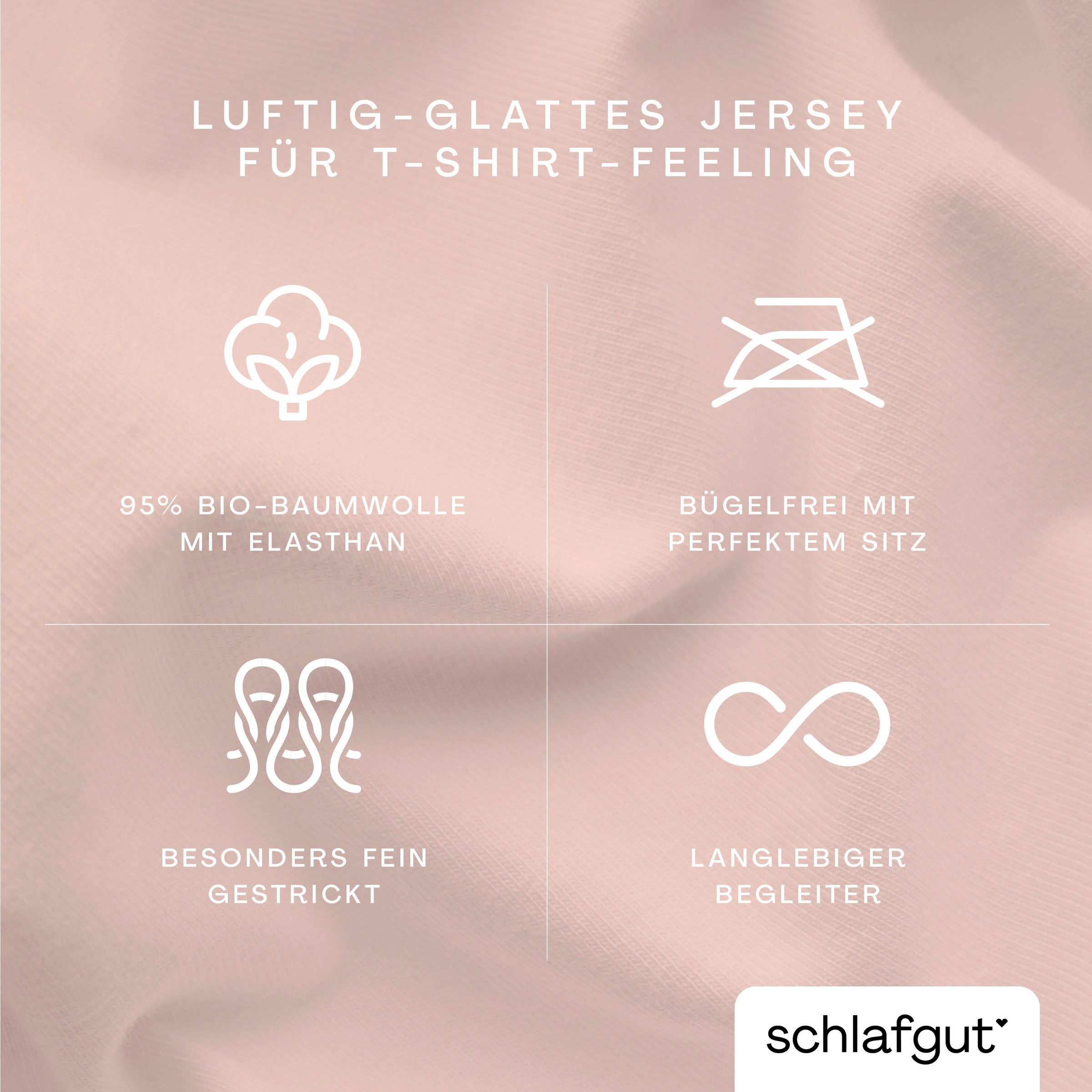 Schlafgut Kissenbezug »Knitted Jersey aus Bio-Baumwolle mit Elasthan, bügelfrei,« besonders fein gestrickt, Kissenhülle mit farbigem Reißverschluss