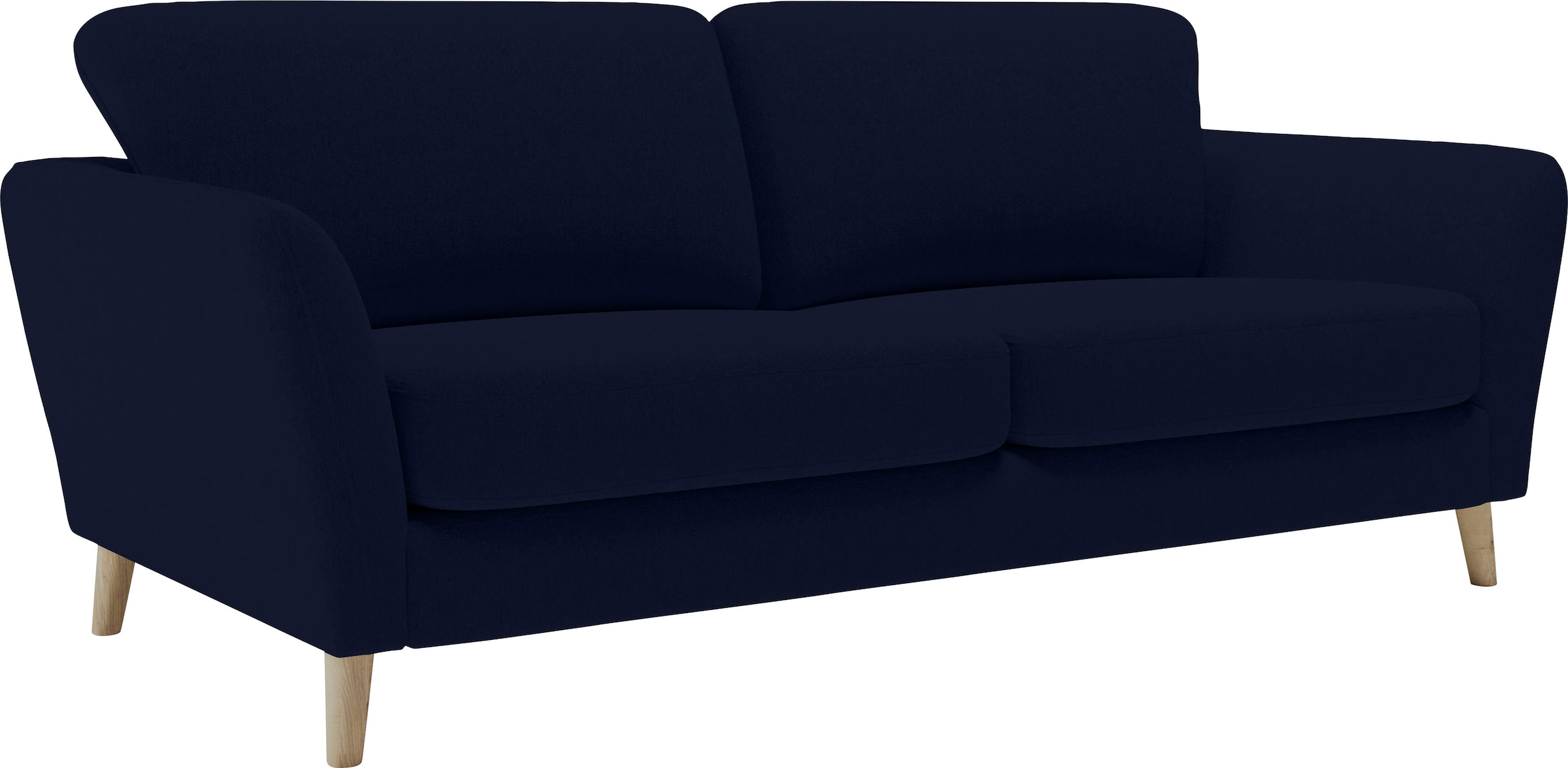 Home affaire 3-Sitzer »MARSEILLE Sofa 206 cm«, mit Massivholzbeinen aus Eiche, verschiedene Bezüge und Farbvarianten