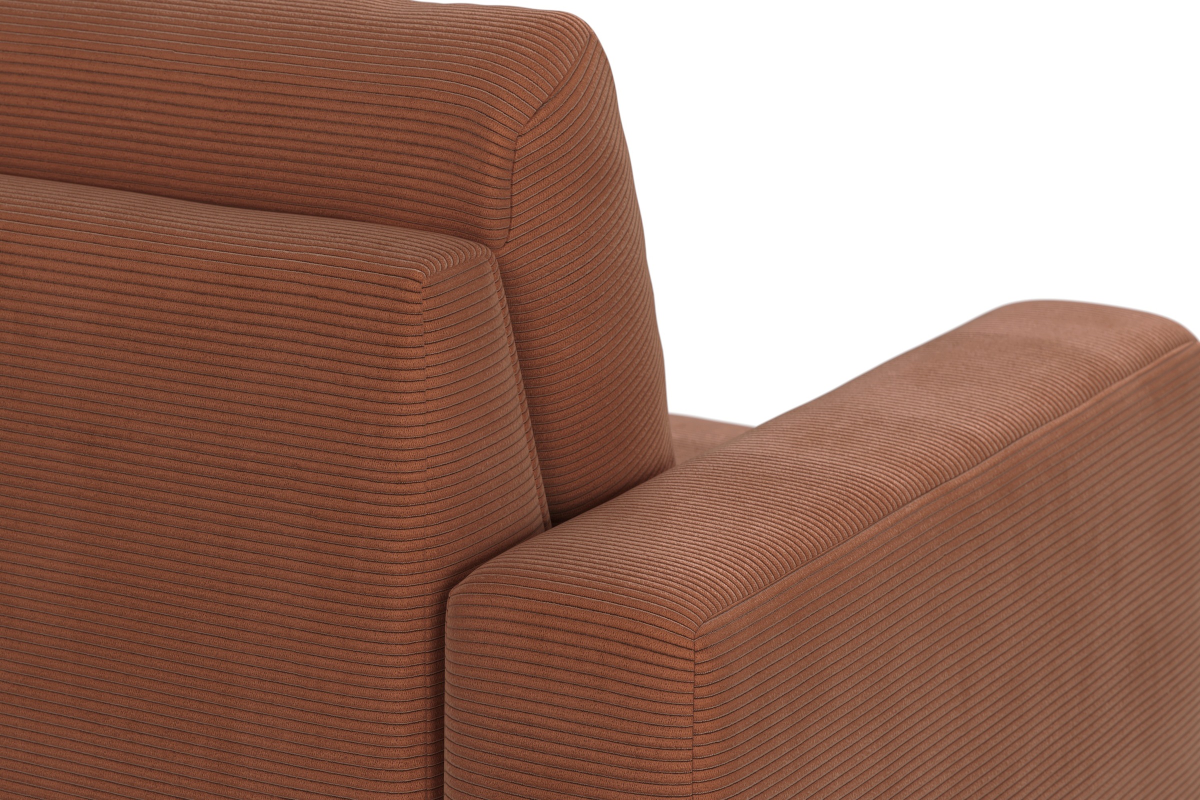 Home affaire Ecksofa »Summer L-Form« mit Recamiere, mit oder ohne Bettfunktion und Bettkasten, Cord-Bezug,