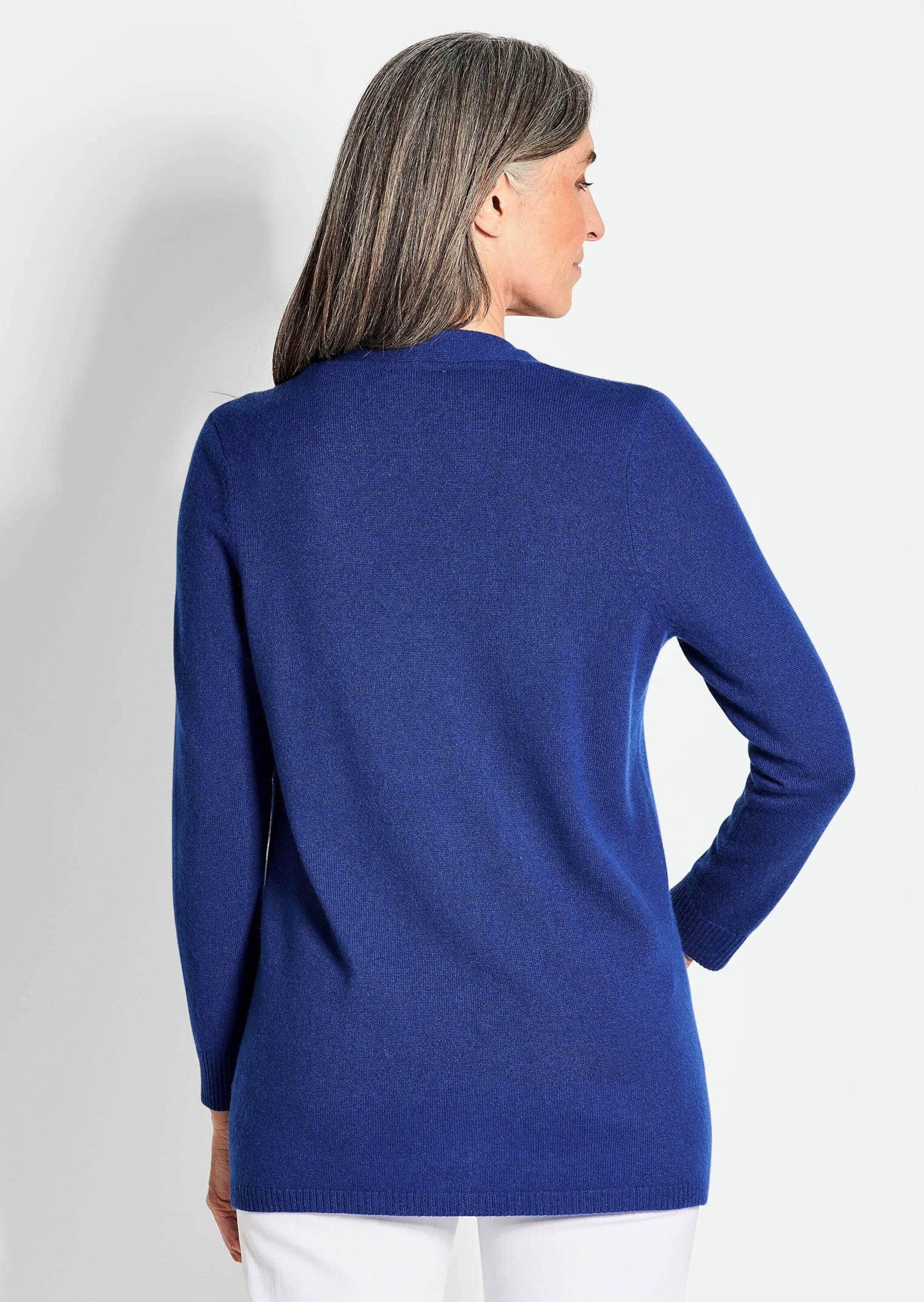 GOLDNER Strickjacke »Kurzgröße Langarm Feinstrick-Cardigan«