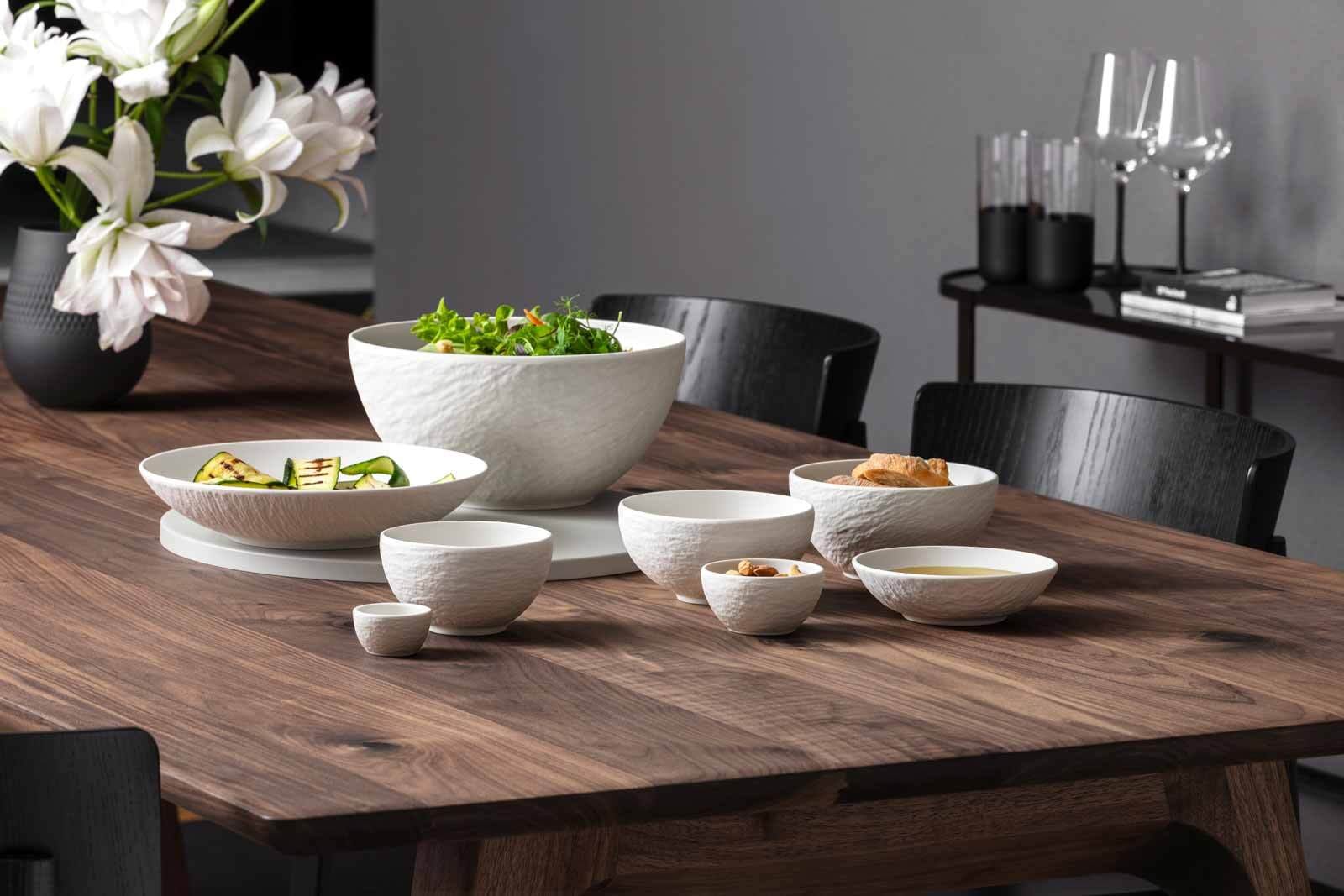 Villeroy & Boch Eierbecher »Eierbecher Manufacture Rock Blanc ø 4,8 cm 6er Set weiß«