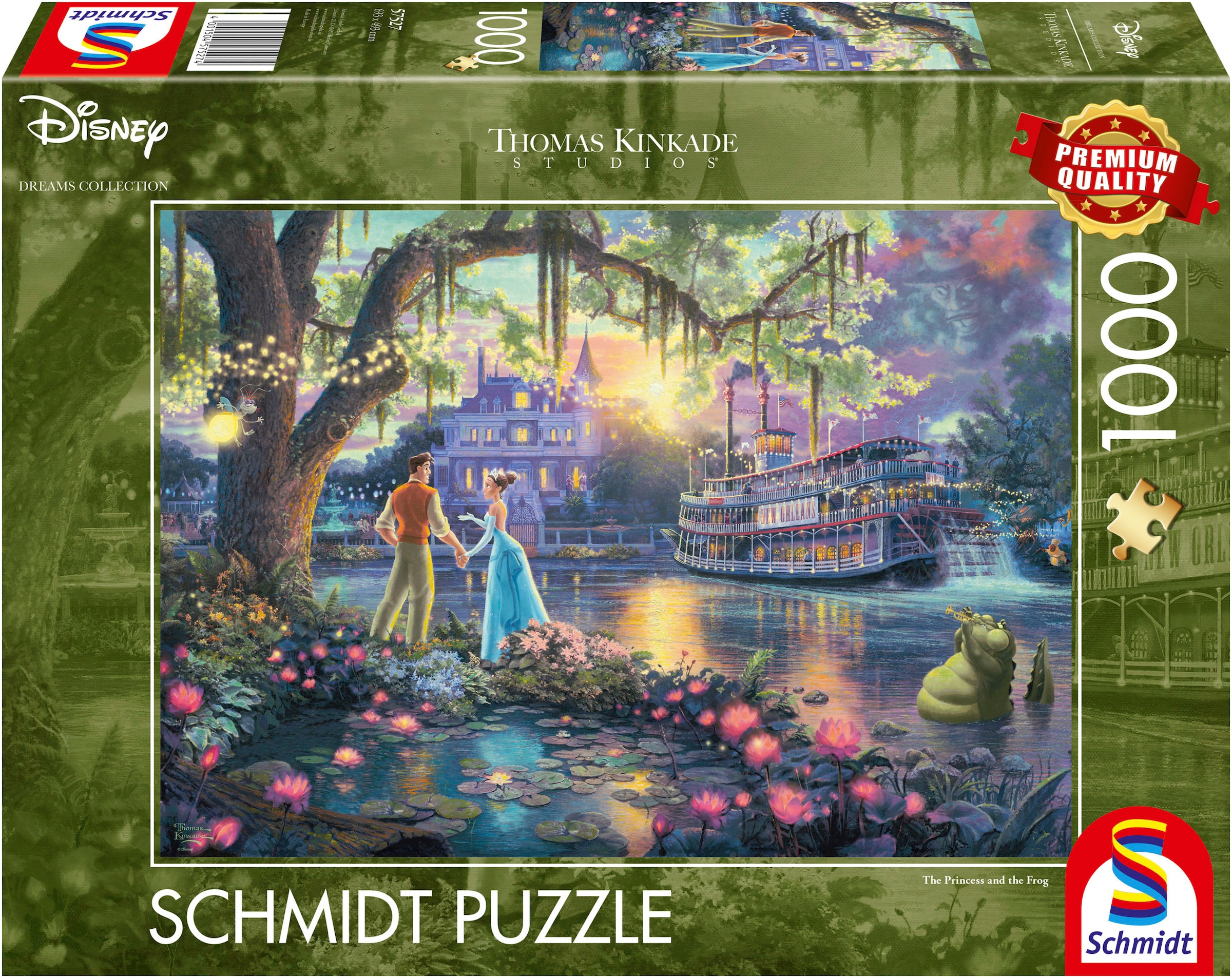 Puzzle »Disney, The Princess and the Frog von Thomas Kinkade«, (1000 tlg.)