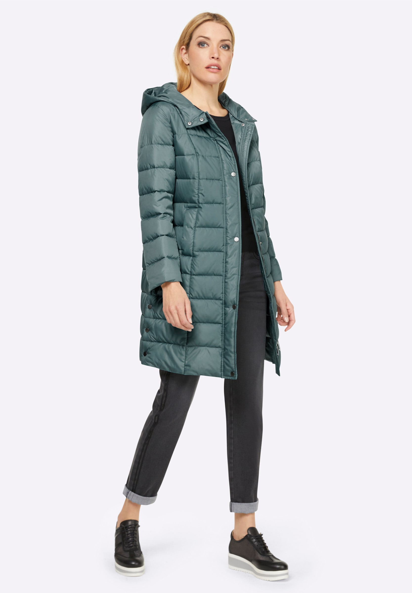 heine Steppjacke »Steppmantel Wintermantel mit Wattierung« mit Kapuze