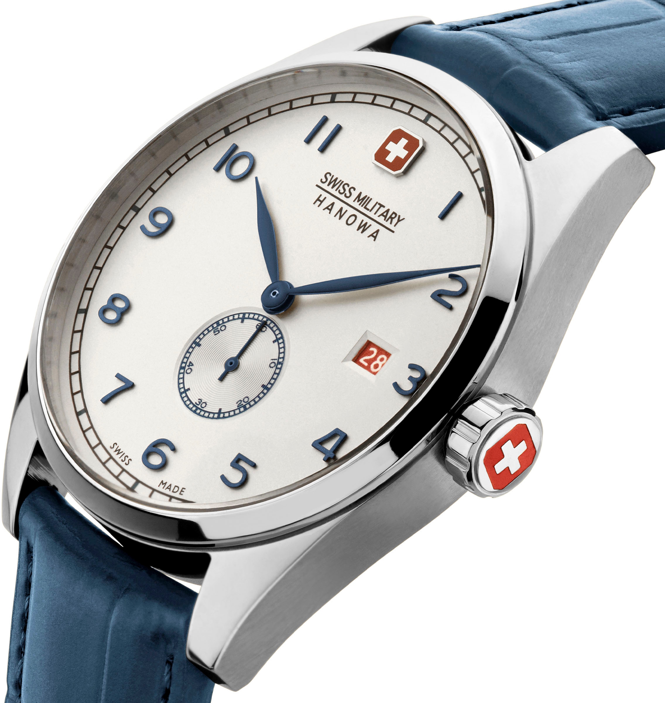 Swiss Military Hanowa Quarzuhr »LYNX, SMWGB0000702«, Armbanduhr, Herrenuhr, Schweizer Uhr, Swiss Made, Datum, Saphirglas