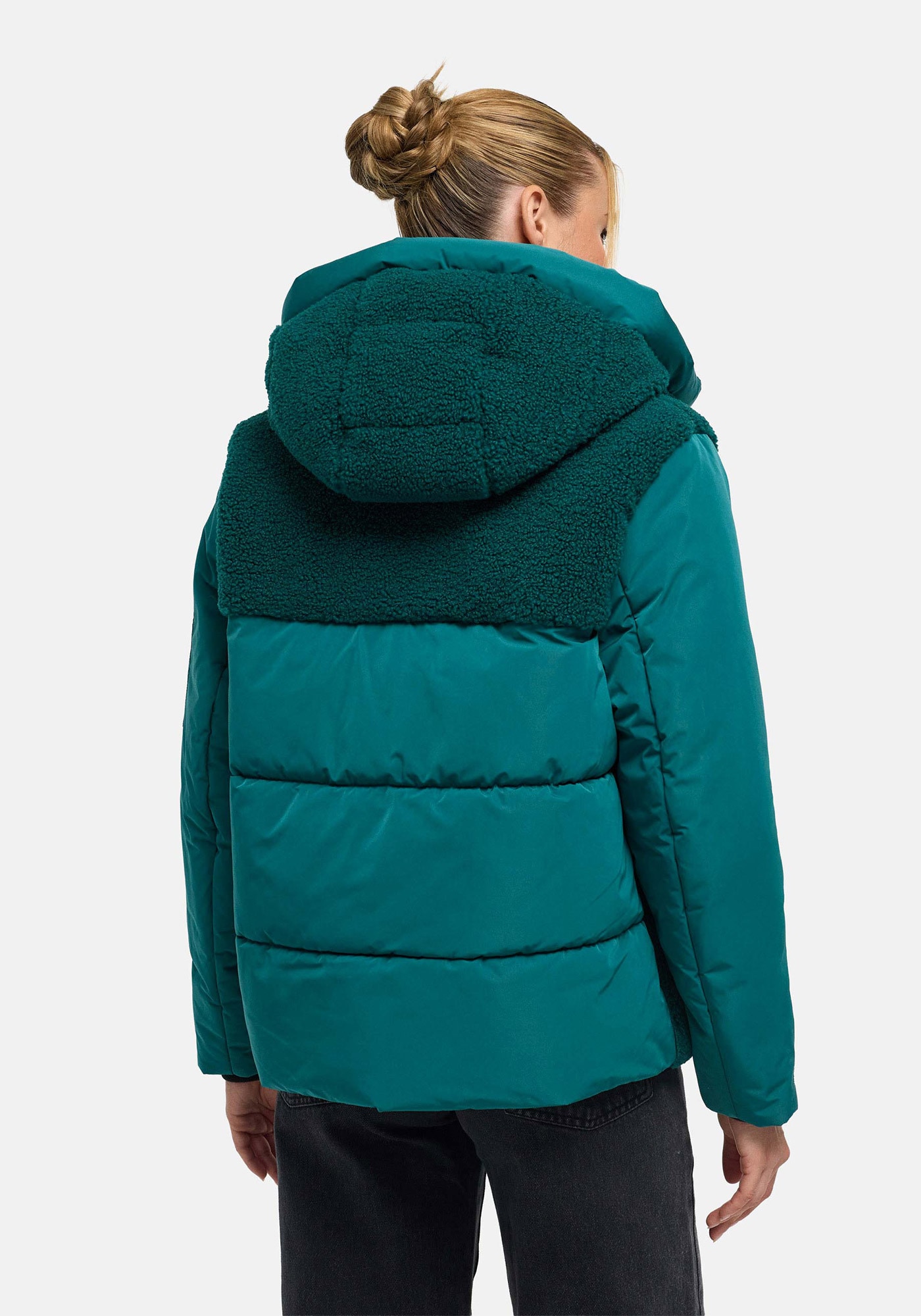 Marikoo Winterjacke »Marikoo Elidee Damen Teddyplüsch Jacke N142«