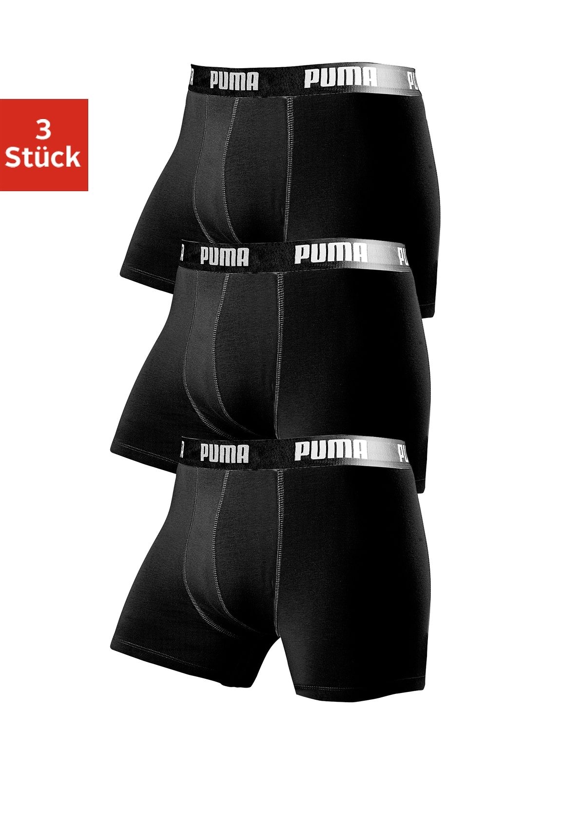 3 Marken-Logo St.), Bund ♕ PUMA im (Packung, Boxer, mit bei