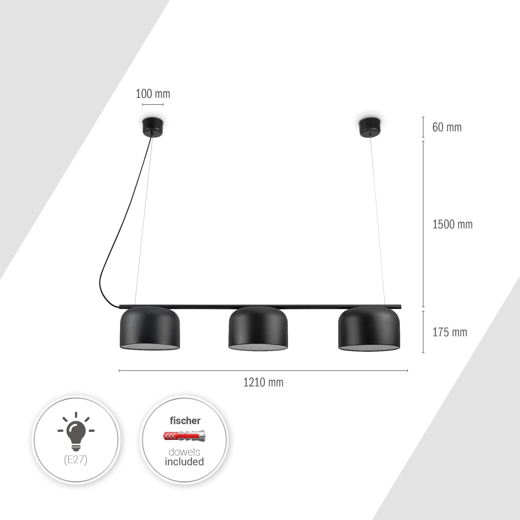 Paco Home Pendelleuchte »BOWL« E27