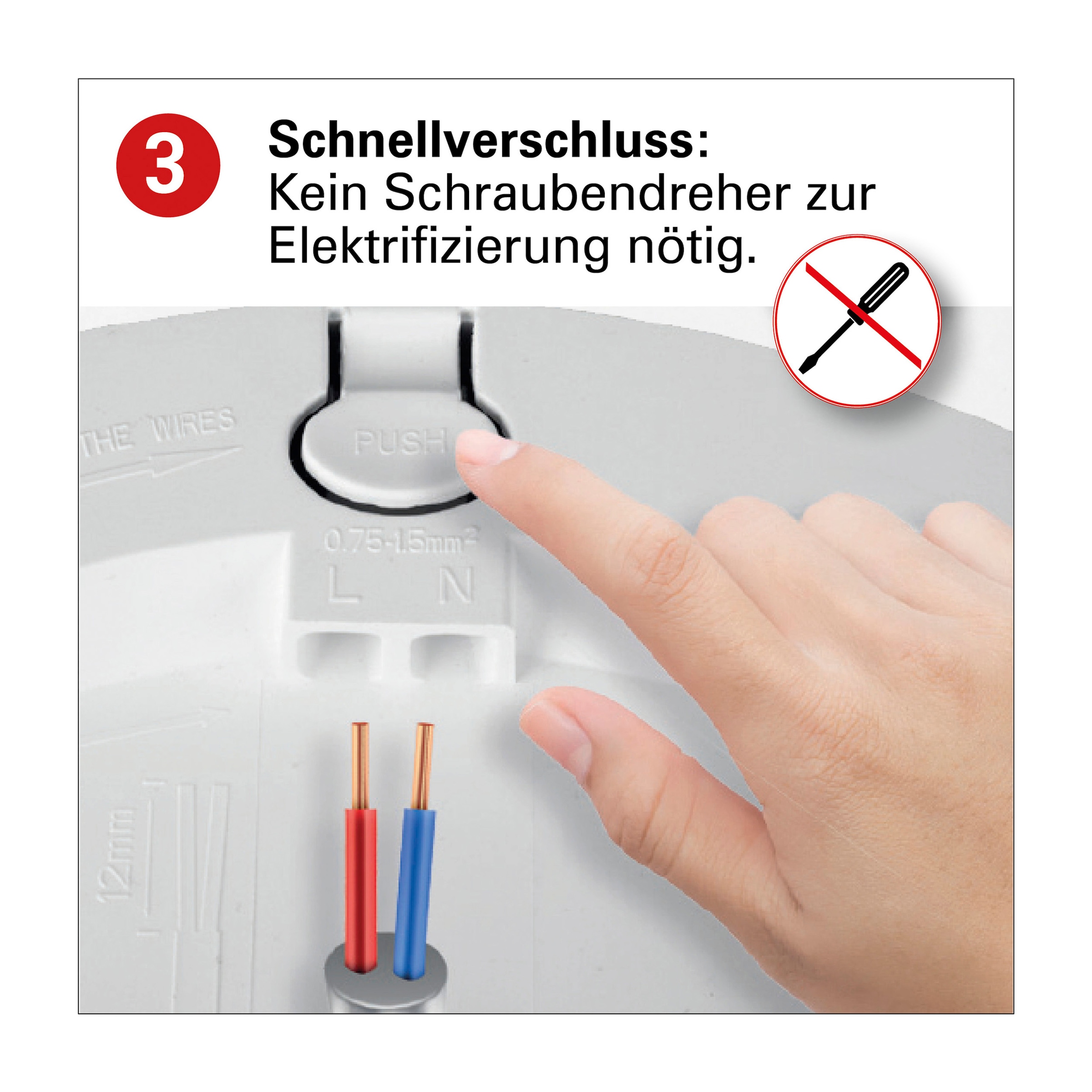 näve LED Deckenleuchte »Bonus« LED-Modul 1 Stk. warmweiß - kaltweiß rund, D: 17cm, weiß, CCT per Gerätschalter, flexible Installation