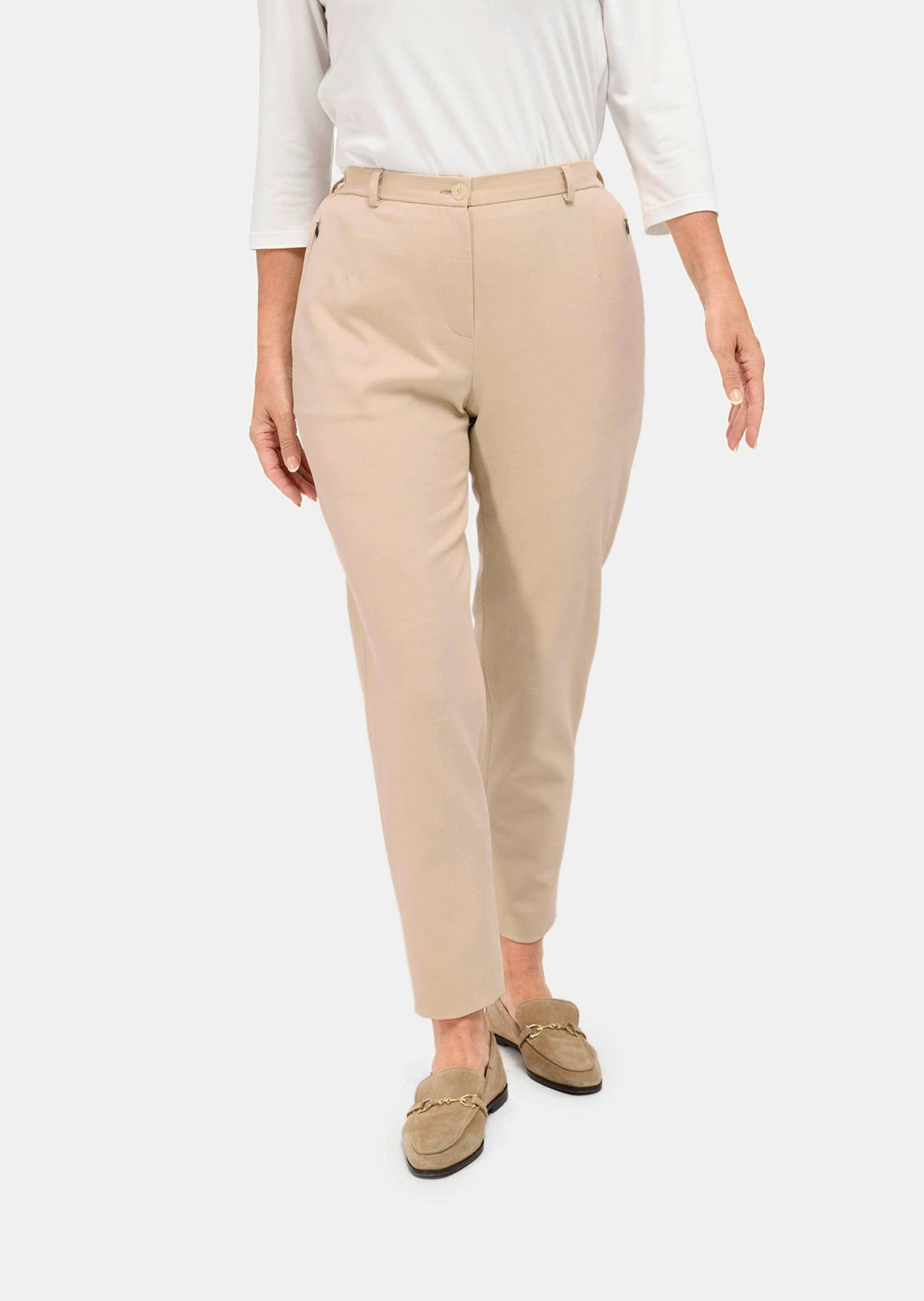 GOLDNER Stoffhose »Hose Anna mit Rippenstruktur Hose Anna mit Rippenstruktur«
