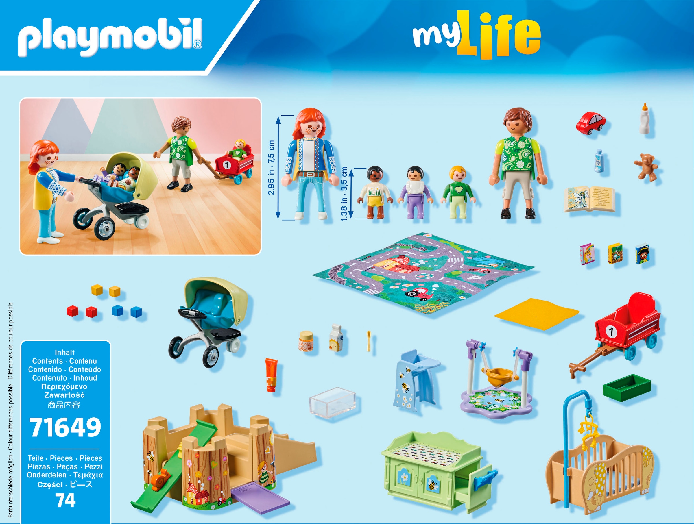 Playmobil® Konstruktions-Spielset »Krabbelgruppe (71649), My Life« Made in Europe