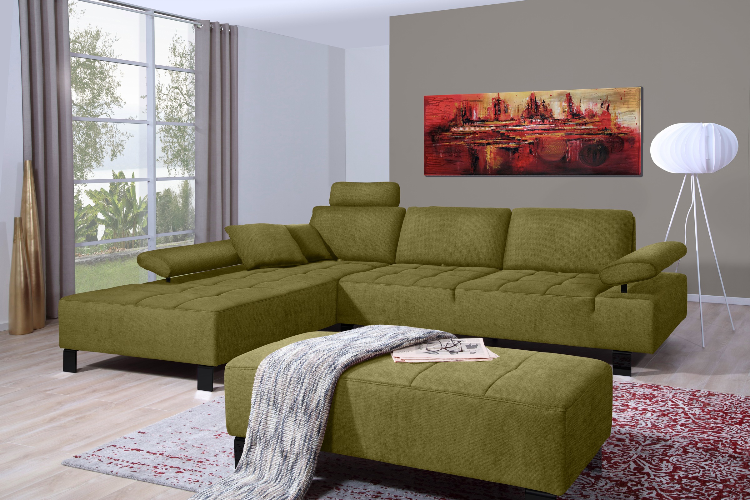 alina Ecksofa »Royce«, inklusive Sitztiefenverstellung, 270 cm breit