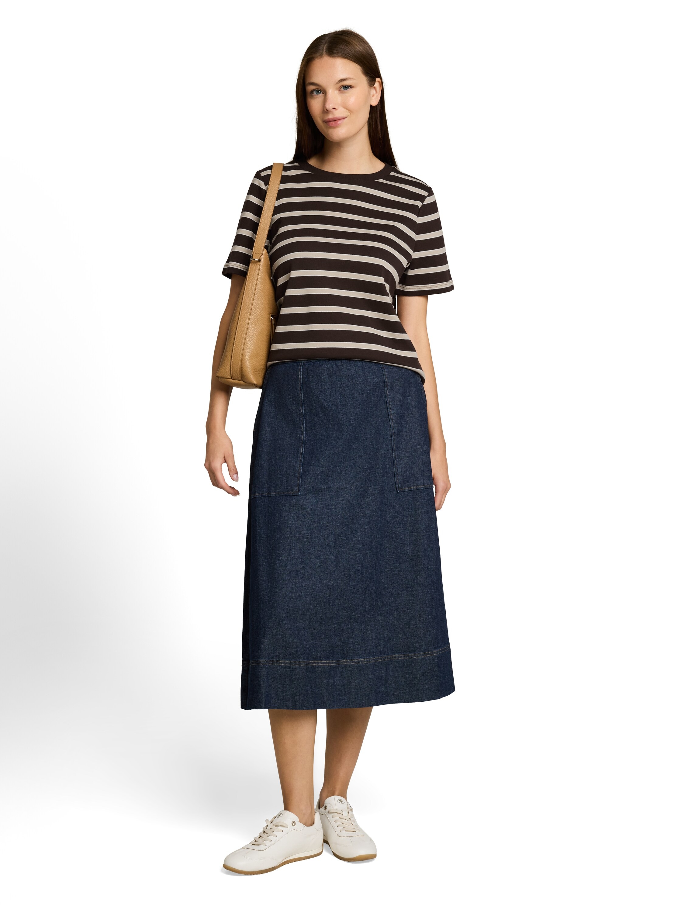 TOM TAILOR Kurzarmshirt Sommershirt mit Prints und Rundhals