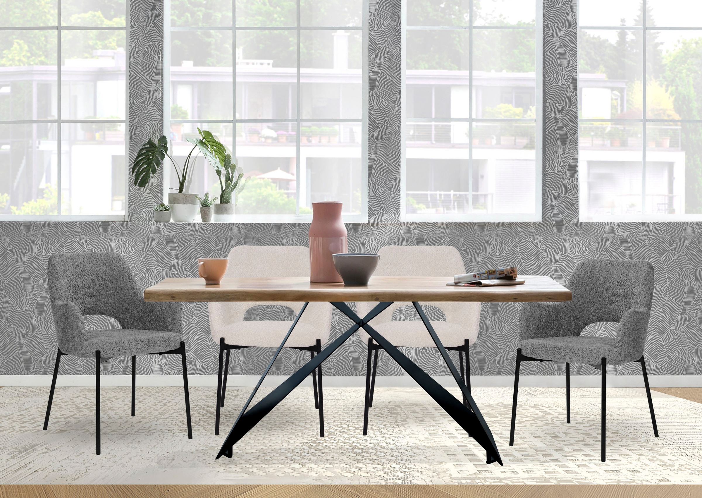 SIT Esstisch 1 Stk. tlg. mit Baumkante wie gewachsen