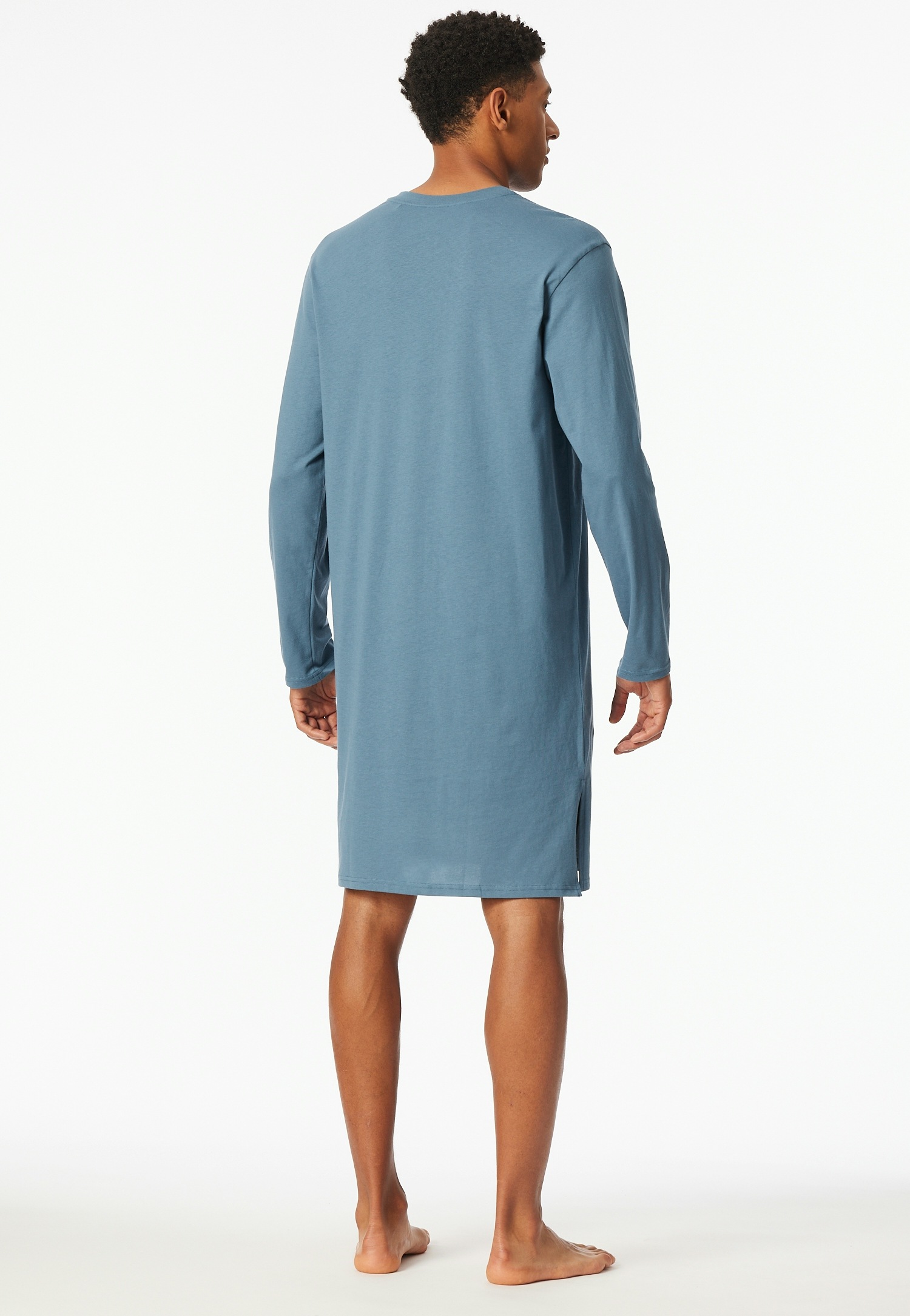 Schiesser Nachthemd »"Comfort Nightwear"«, Brusttasche mit gemustertem Saum