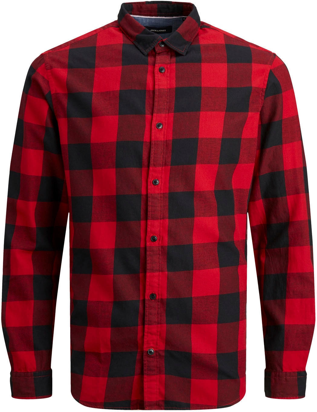 Jack & Jones PlusSize Karohemd »GINGHAM TWILL SHIRT«, Bis Größe 6XL