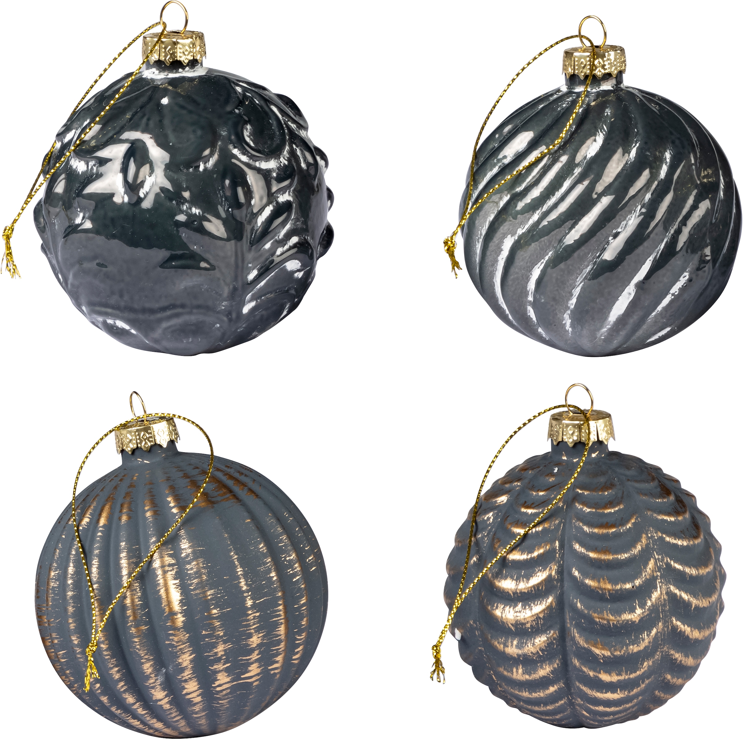 online Glas«, St.), 4 Christbaumkugeln Ø (Set, »Weihnachtsdeko, kaufen ca. cm 4-teiliges Christbaumschmuck, Set, 8 günstig Weihnachtsbaumkugel Schneider