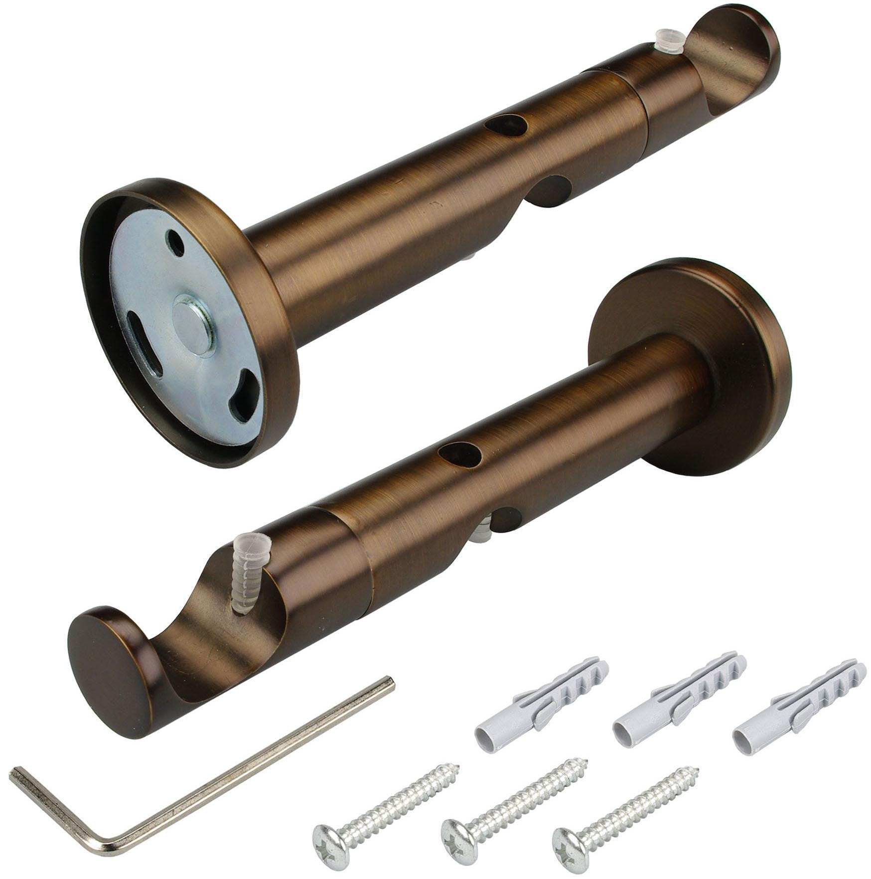 Liedeco Gardinenstange »CELKEGEL02SG2L«, 2 läufig-läufig, Fixmaß, 2-läufig im Fixmaß Ø 25 mm