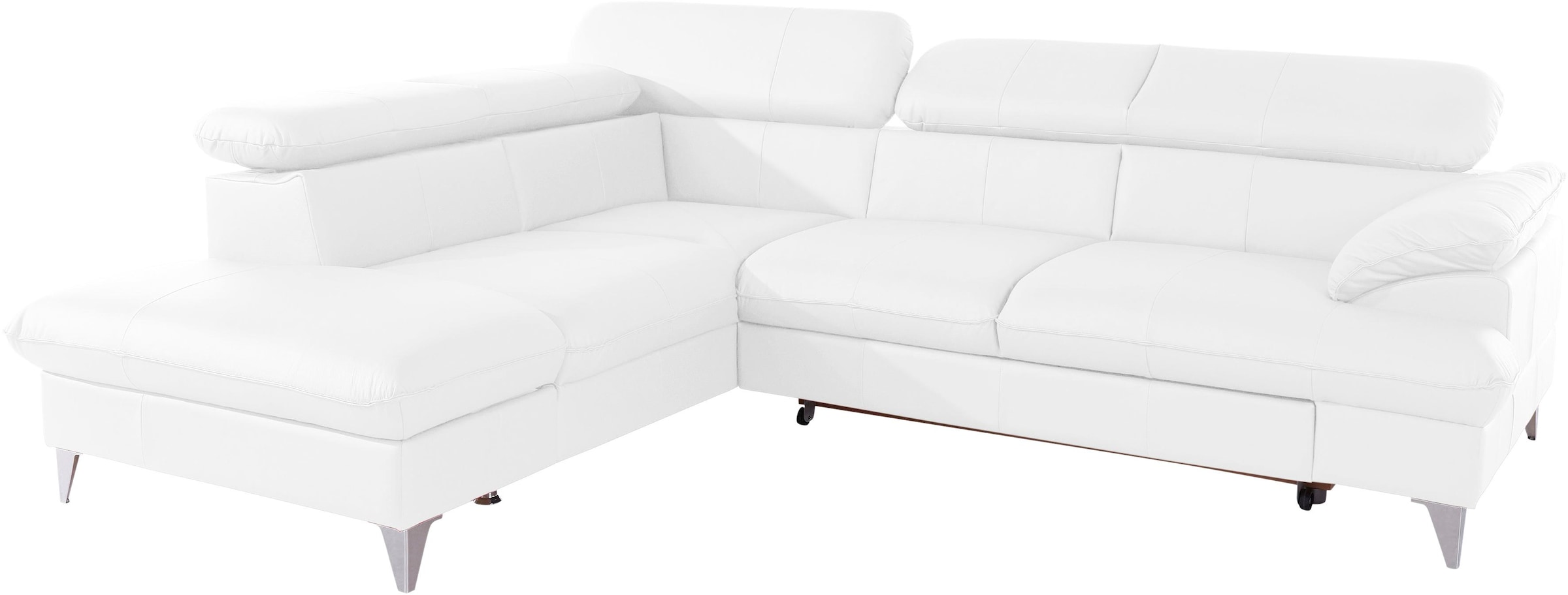 COTTA Ecksofa »Caluso L-Form«, mit Kopfteilverstellung, wahlweise mit Bettfunktion & Bettkasten