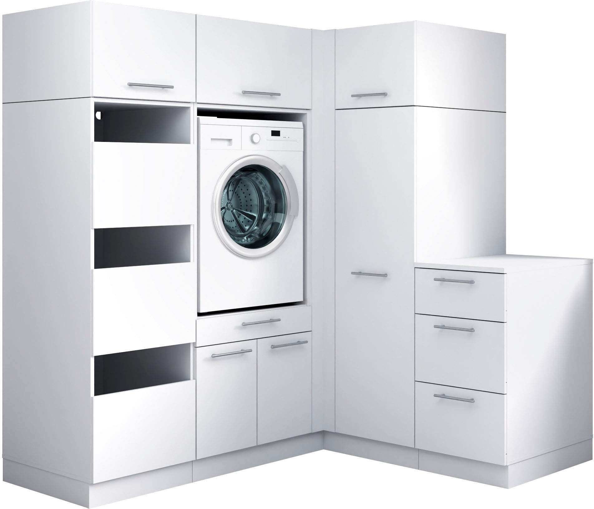 Laundreezy Mehrzweckschrank-Set »Laundreezy, 7-tlg. Mehrzweckschrank-Set B/H/T 186/200/68 cm« 7 Stk. tlg.