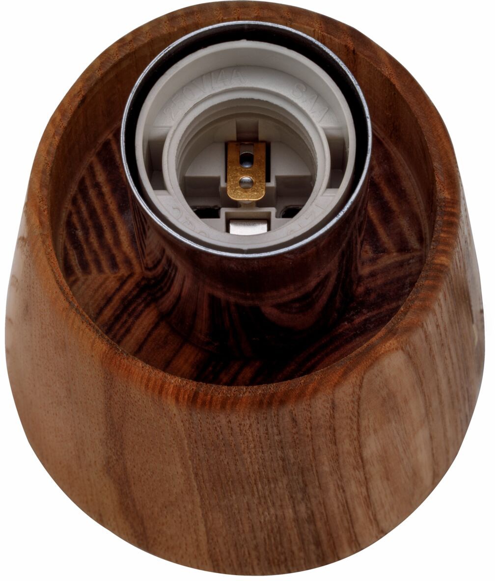 Pauleen Tischleuchte »Mystical Gleam«, 1 flammig, Leuchtmittel E27 | ohne Leuchtmittel, E27, max. 20W E27, Rauchglas/Holz, 230V