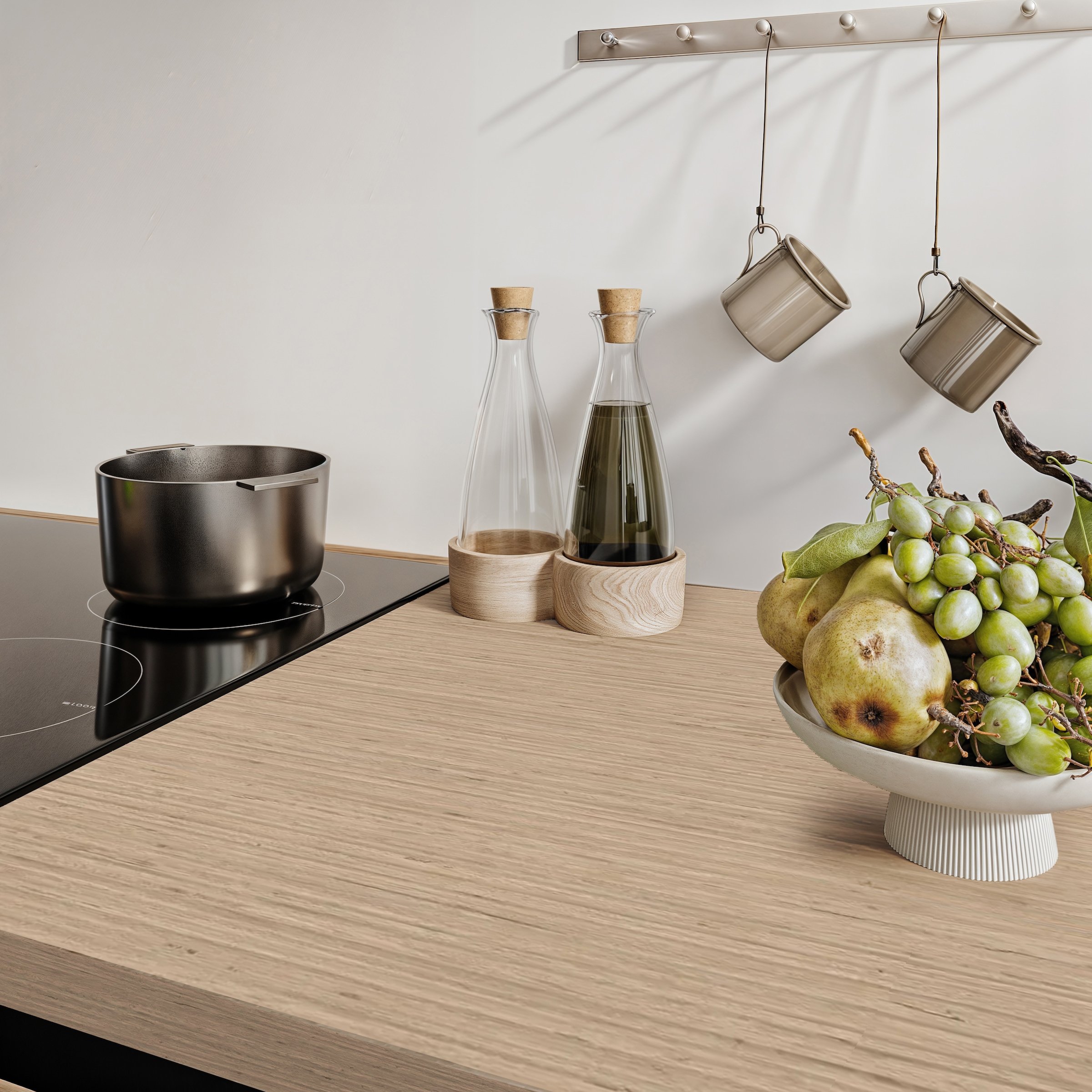 BASIC by Balculina Küchenzeile »Isis B/T/H 273x60x210 cm« Breite 273 cm, wahlweise mit E-Geräten und Induktionskochfeld