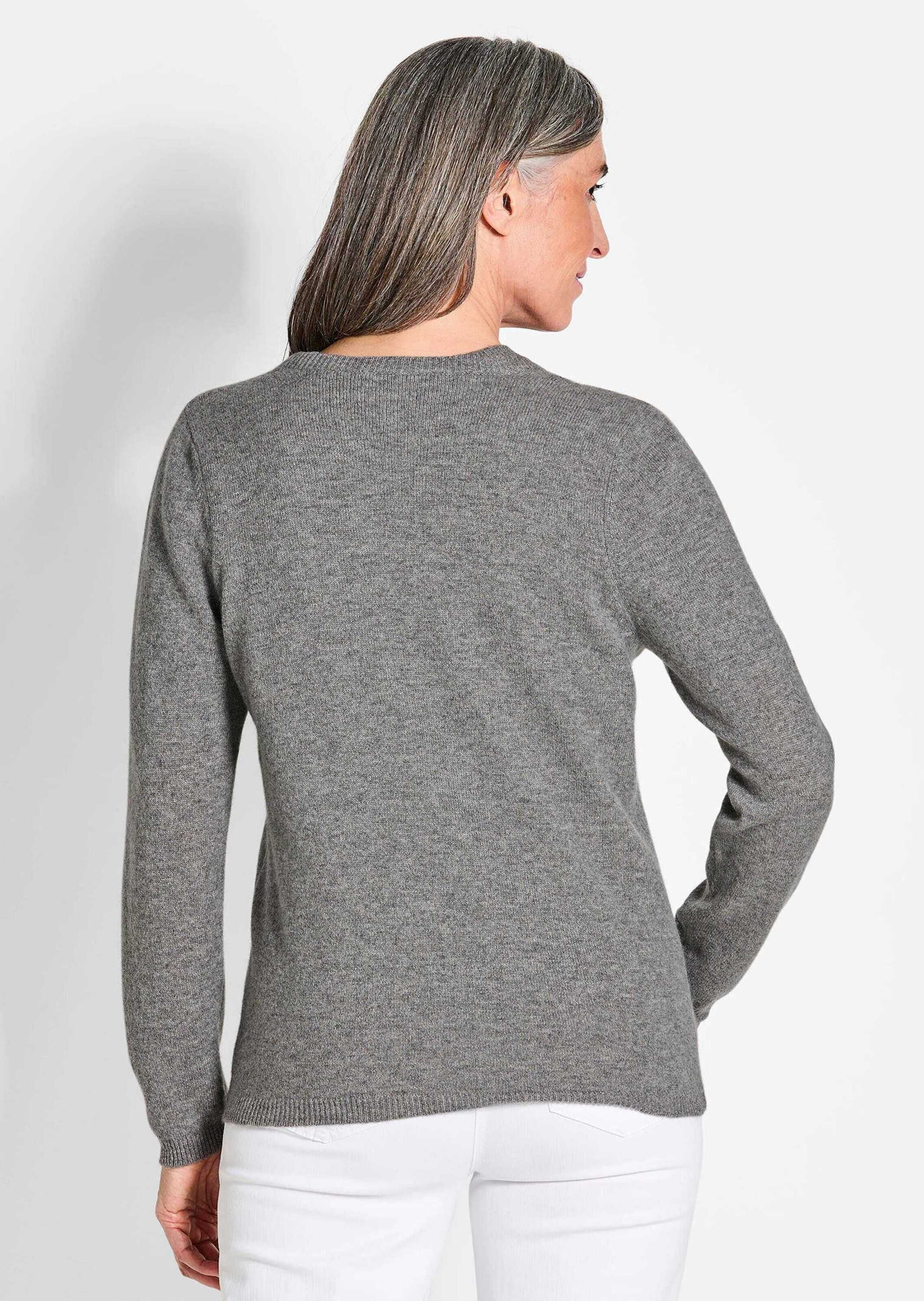 GOLDNER Strickjacke »Kurzgröße Eleganter Herbstcardigan mit Rundhals« Ohne
