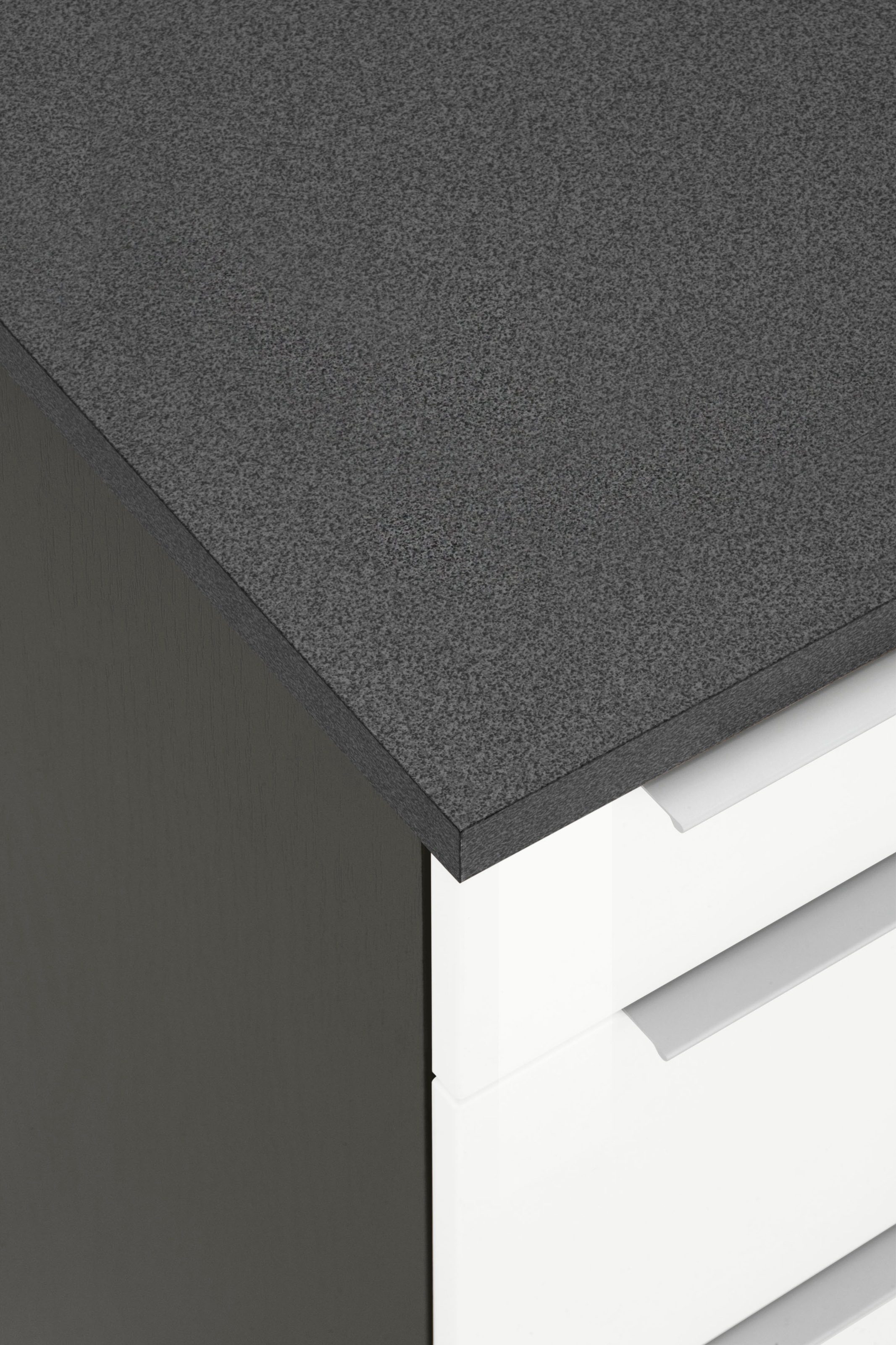 KOCHSTATION Küchenzeile »KS-Brindisi« Breite 280 cm, wahlweise mit E-Geräten, mit MDF-Fronten und Regal