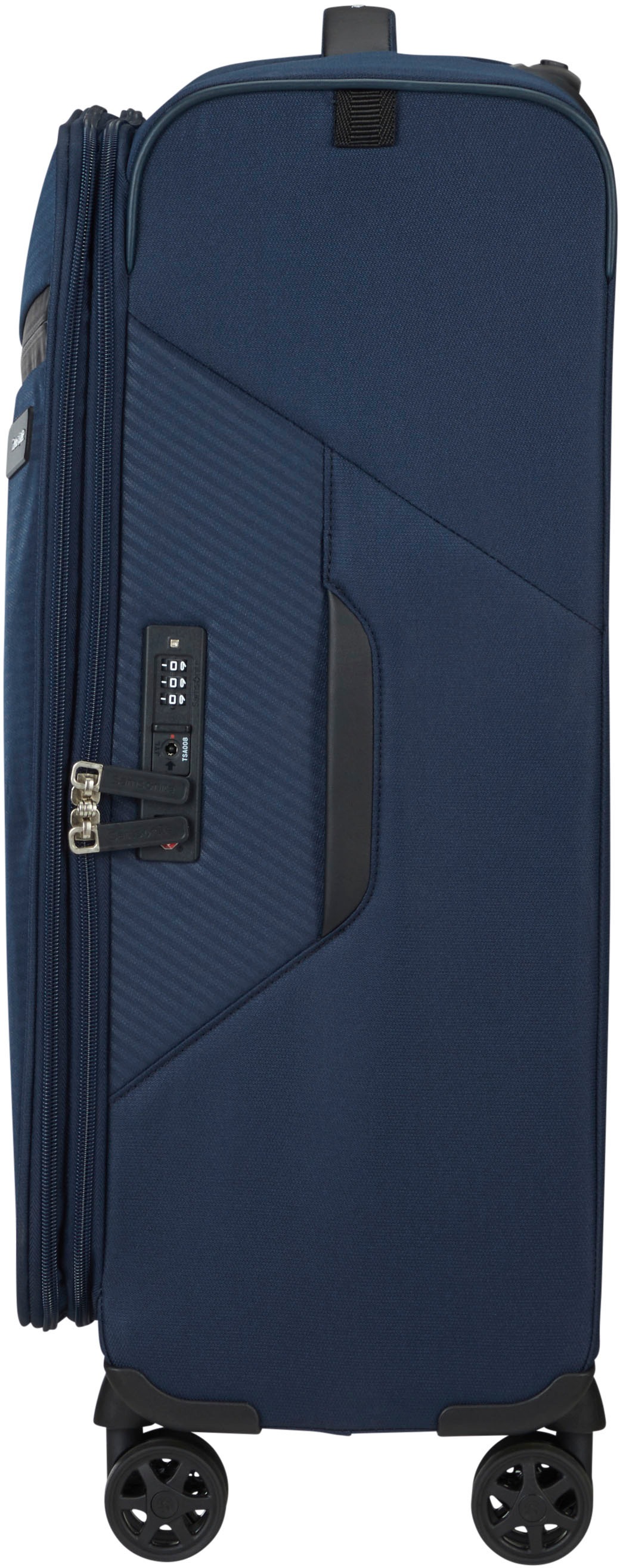 Samsonite Weichgepäck-Trolley »LITEBEAM, verschiedene Größen und Farben«, 4 Rollen, Reisekoffer Aufgabegepäck Trolley Volumenerweiterung bei M/L