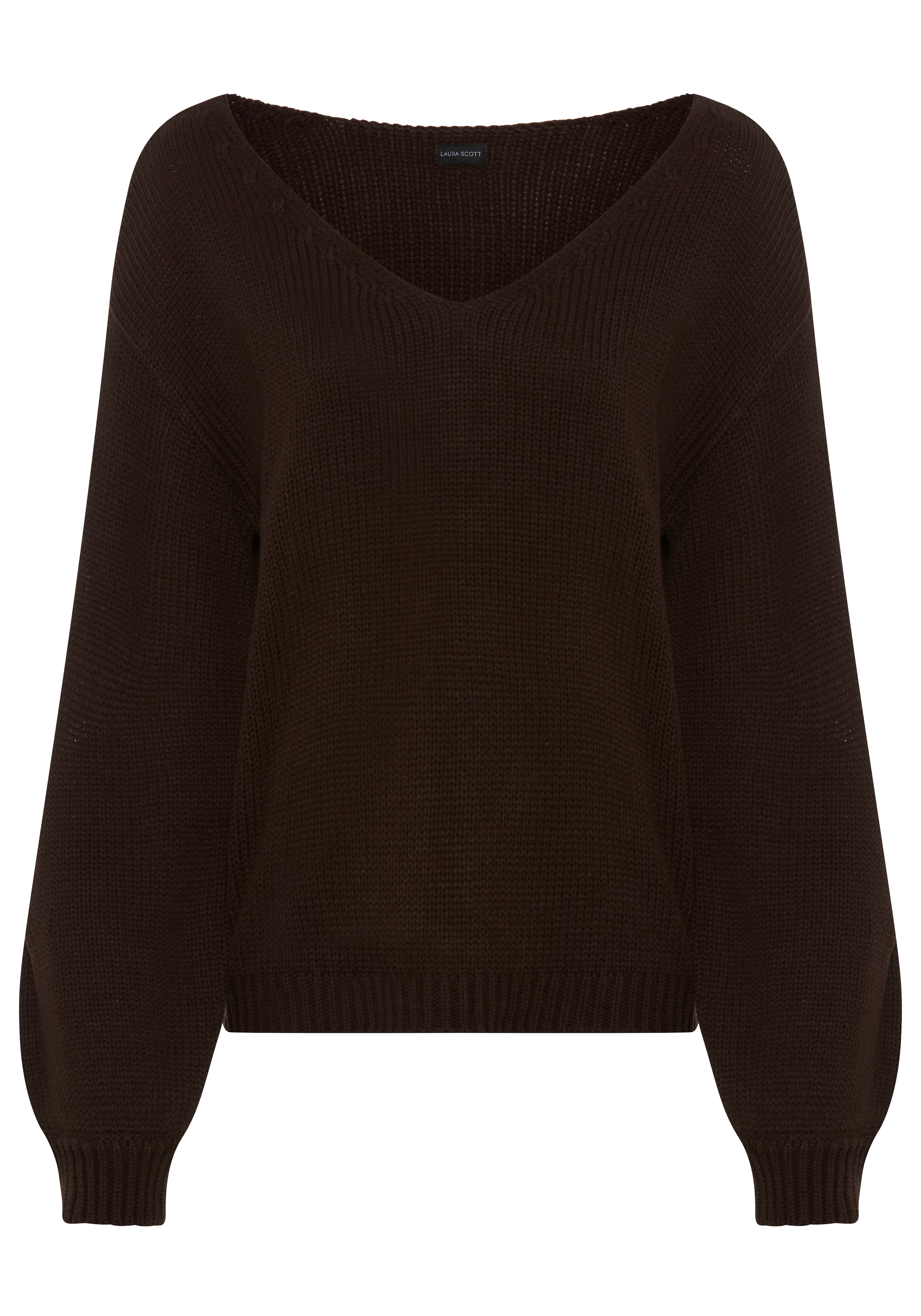 Laura Scott V-Ausschnitt-Pullover »mit moderner Oversize-Passform« aus Grobstrick
