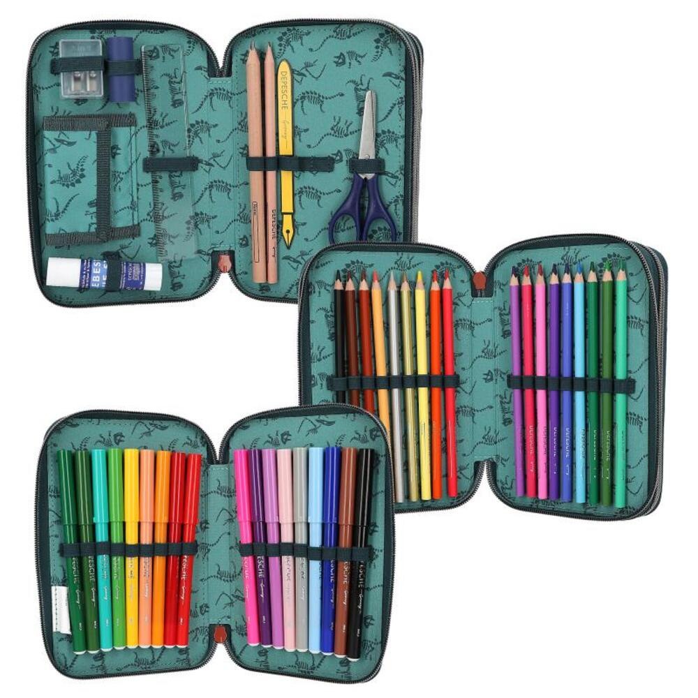 Depesche Buntstift »Federtasche Danger Dino World 21 x 13 x 7,5 cm bunt«