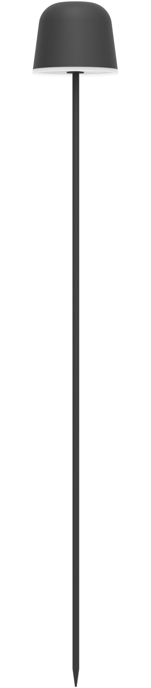 EGLO Tischleuchte »MANNERA-S Tischlampe - Alu, Stahl - LED - 1,8W - IP54« LED-Modul 1 Stk. Neutralweiß | Warmweiß Akku Außentischleuchte, Gartenlampe m. Erdspieß, H20 x Ø7,5 cm