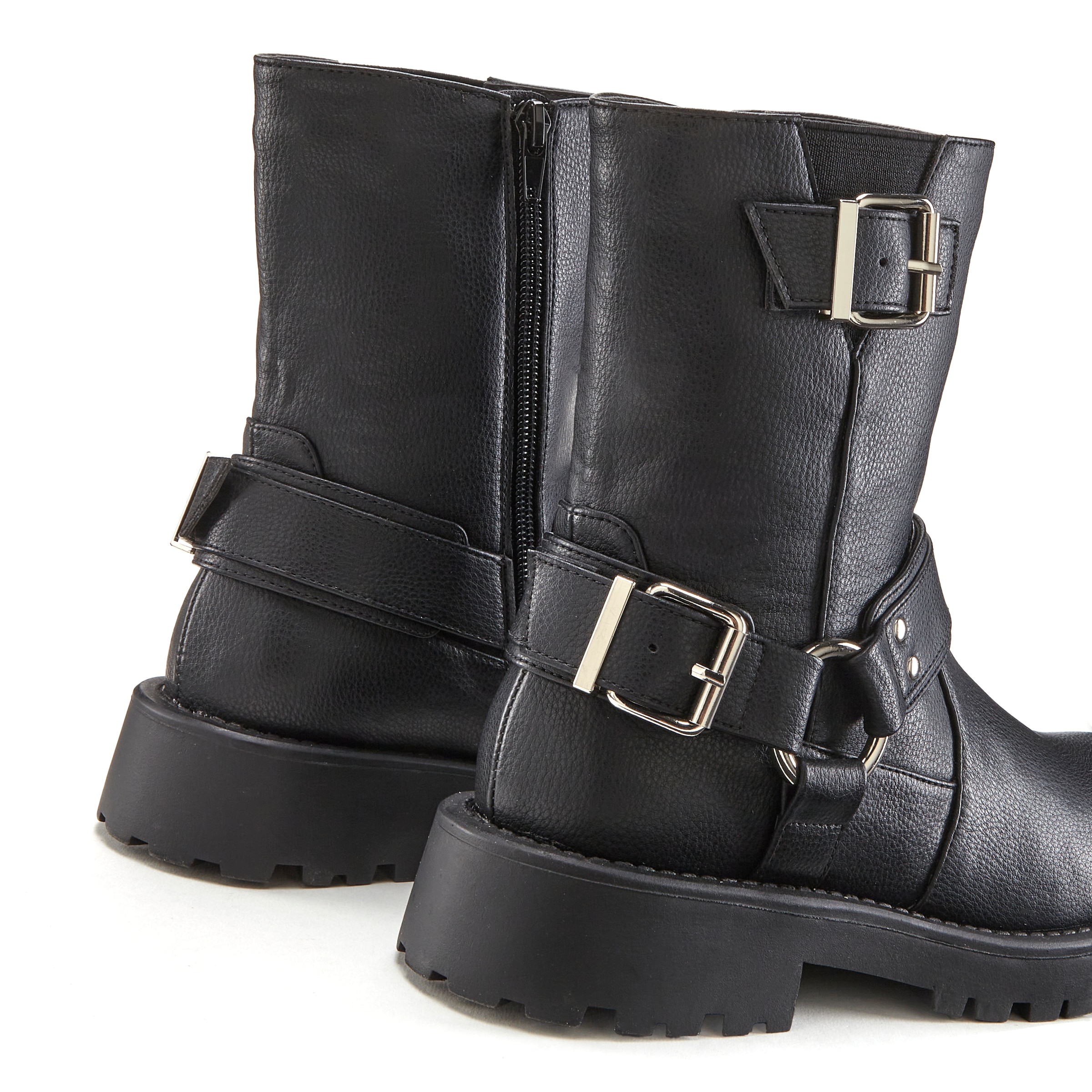 LASCANA Bikerboots, mit trendigen Zierschnallen, Stiefel, Stiefelette