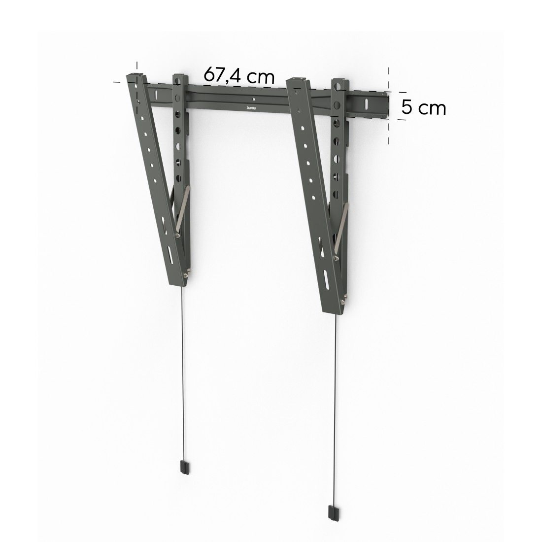 Hama TV-Wandhalterung »Wandhalterung (TILT "Ultraslim" ,37" - 90", VESA 600x400)« bis 229 cm Zoll