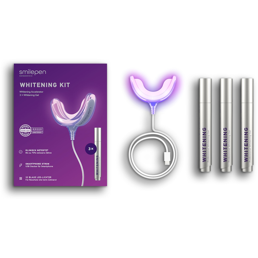 Zahnbleaching-Kit »Whitening Kit«, (4 St.)