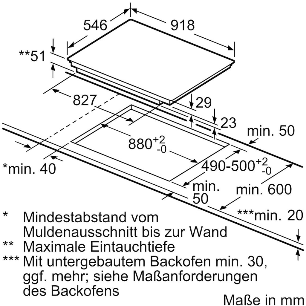 NEFF Flex-Induktions-Kochfeld von SCHOTT CERAN® »T59TT60N0«, T59TT60N0