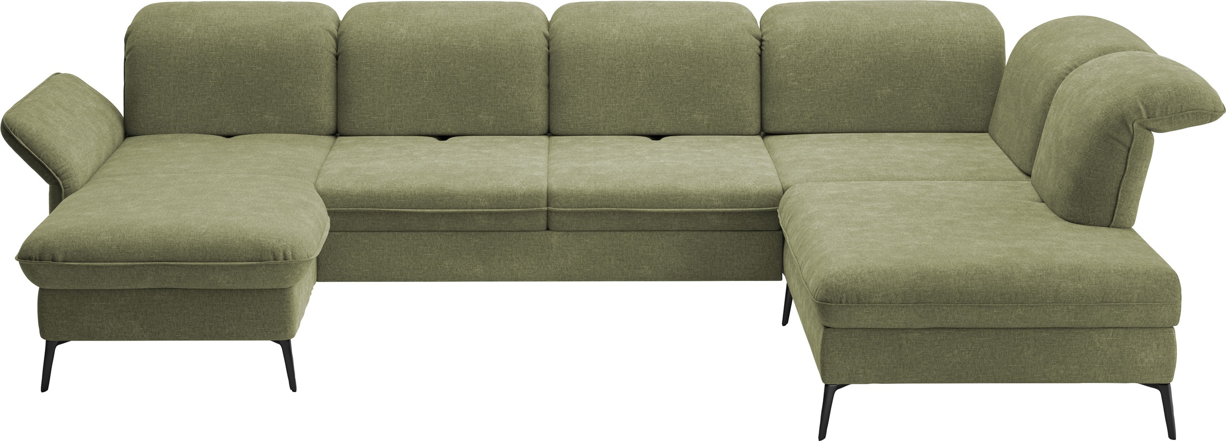 sit&more Wohnlandschaft »Emely, inkl. Sitztiefenverstellung«, wahlweise mit Bettfunktion,Bettkasten,Kopf- & Armteilverstellung