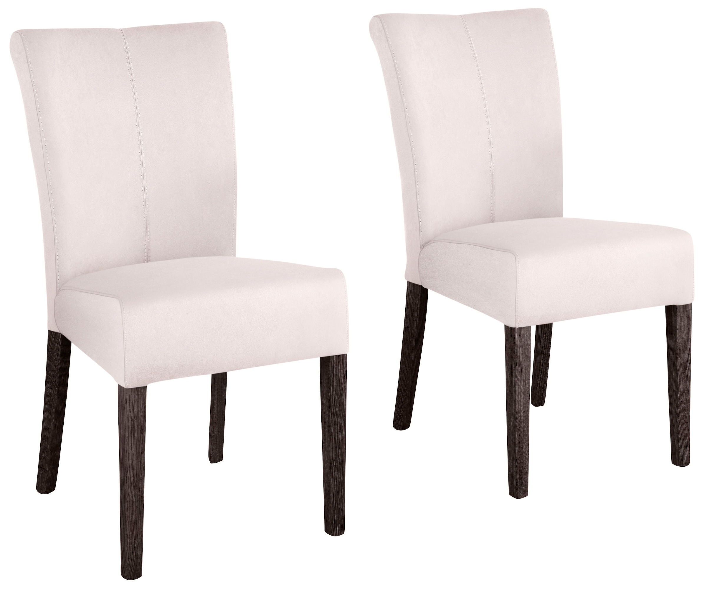 Home affaire Esszimmerstuhl "Queen" (Set) 6 Stk.Beine aus massiver Buche, wengefarben lackiert, Polsterstuhl