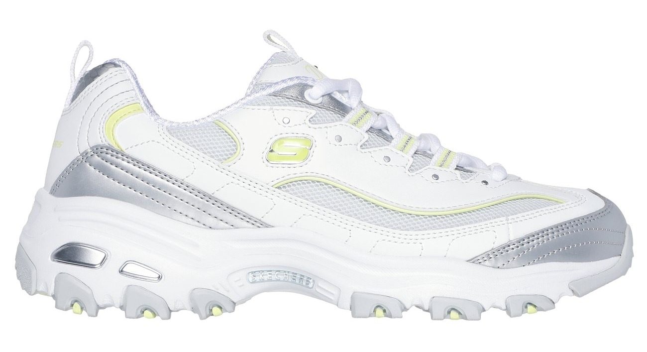 Skechers Sneaker »D'LITES-CHROMATIC«, Plateausneaker, Schnürschuh mit Metallic Einsätzen