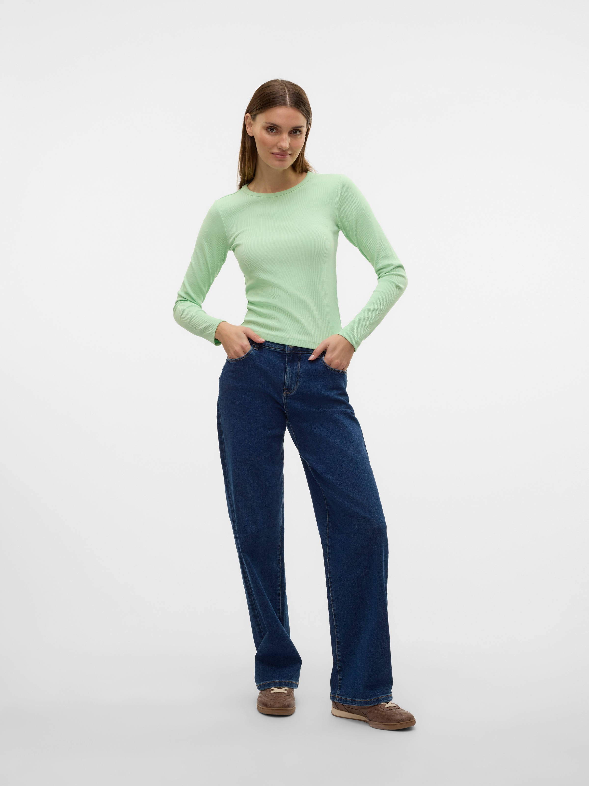 Vero Moda Langarmshirt »VMCHLOE LS SHORT TOP JRS NOOS«