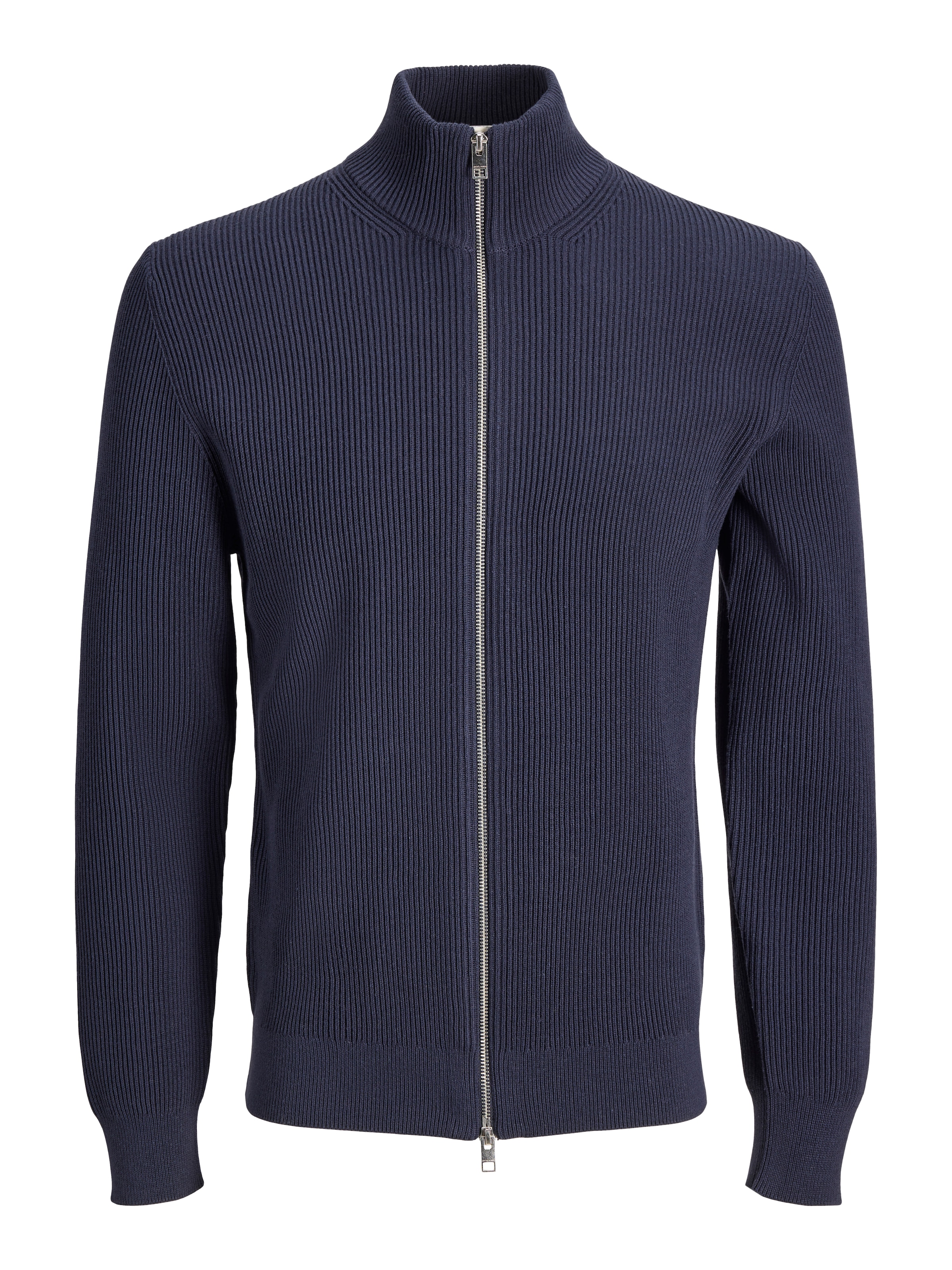 Jack & Jones Strickjacke »JJEPERFECT RIB KNIT FULL ZIP CARDIGAN SN« Baumwollmischung, mit Reißverschluss