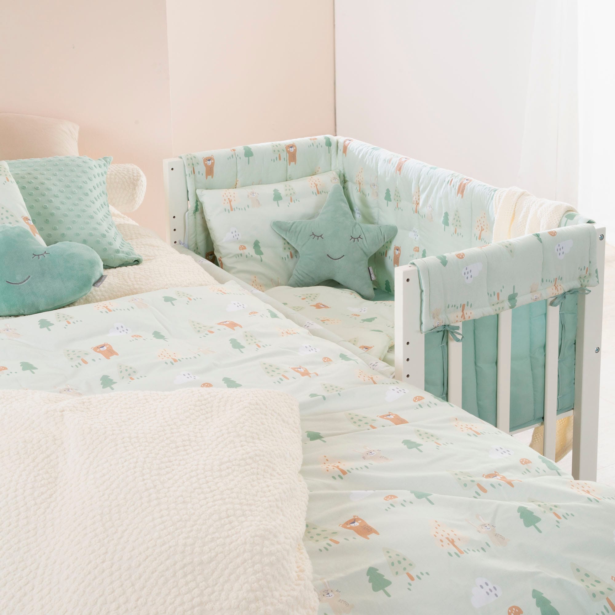 roba® Stubenbett »4in1, Woodland Buddies«