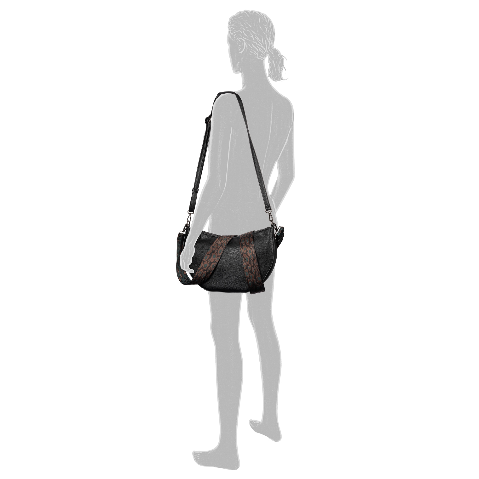 Gabor Umhängetasche »Linda« Damen Umhängetasche, Handtasche, Tragetasche mit Logoprägung