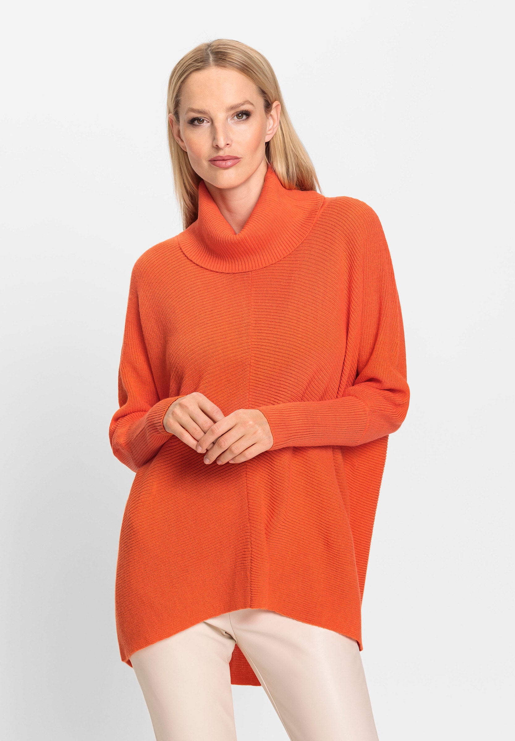 heine Strickpullover »Pullover Rollkragenpullover mit Fledermaus-Ärmel«
