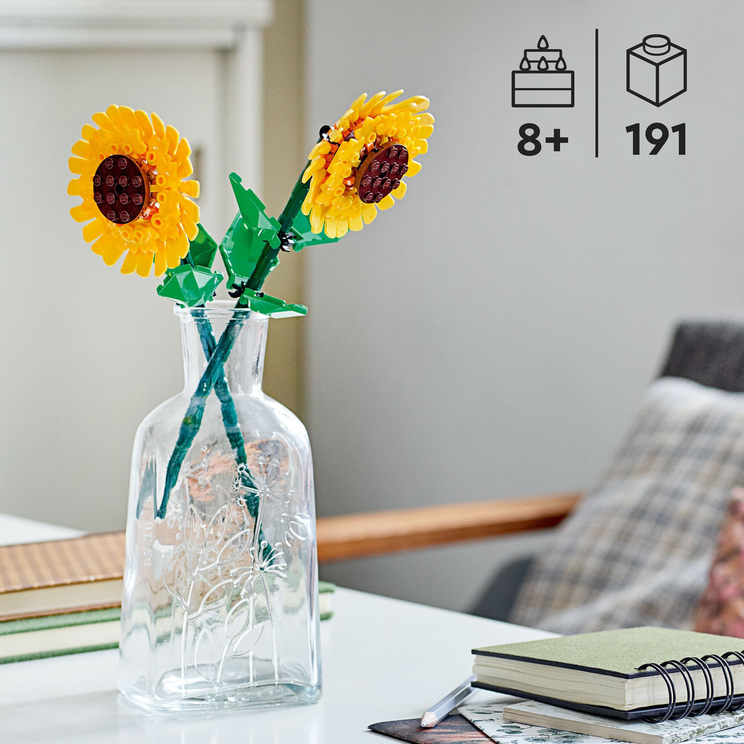 LEGO® Konstruktionsspielsteine »Sonnenblumen (40524), Lego Botanicals« Made in Europe