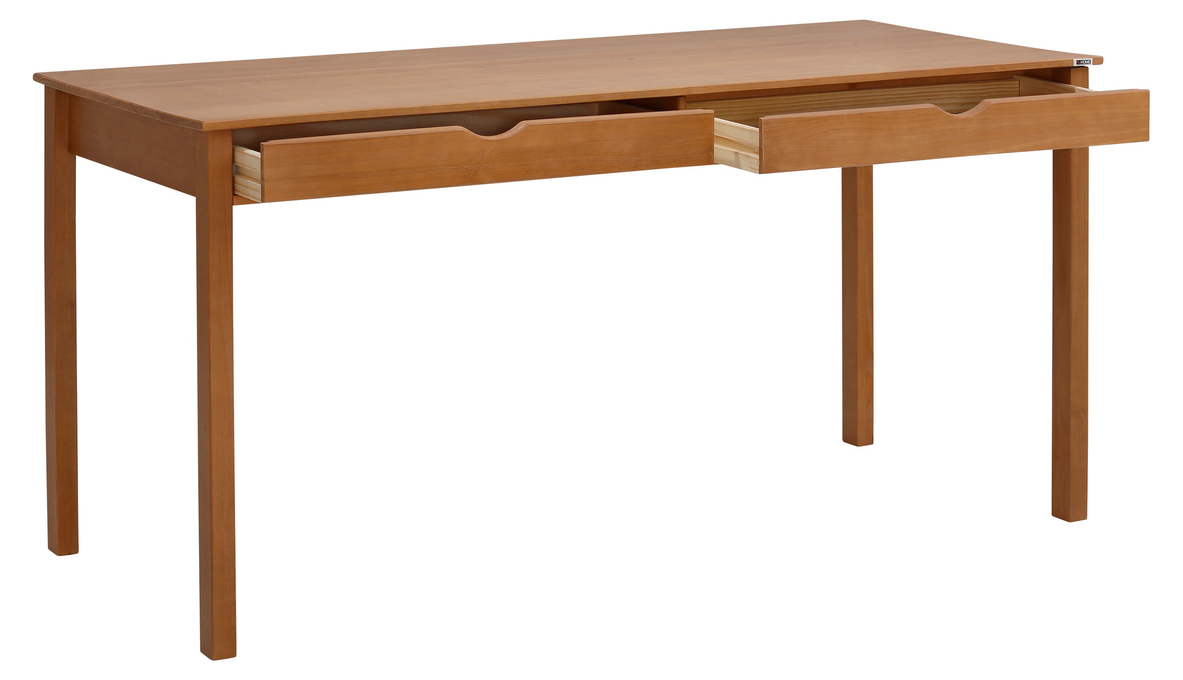 INOSIGN Schreibtisch »Gava«, (1 St.), Kiefer massiv, eingefräste Griffmulden, Höhe 80 cm