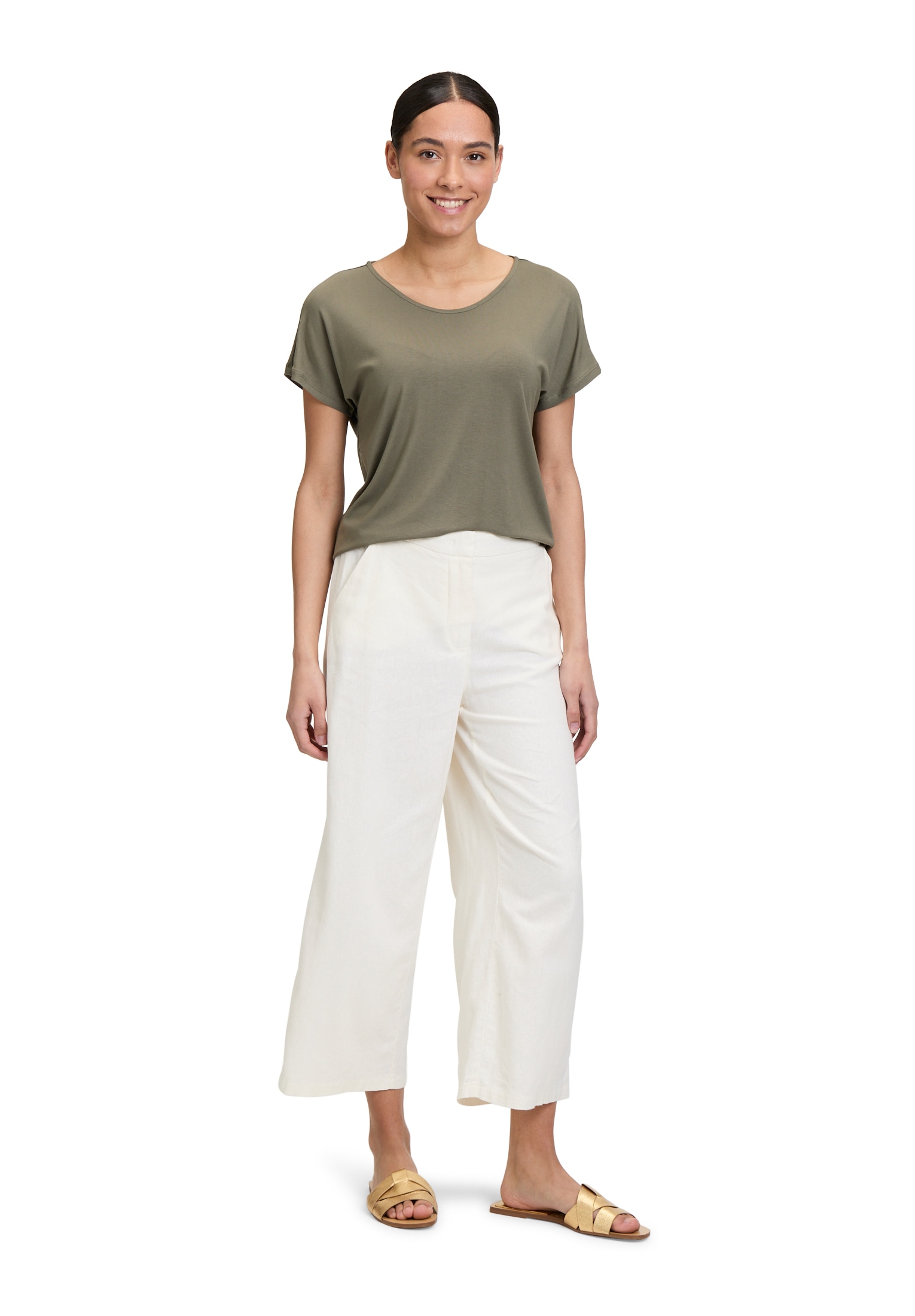 Betty Barclay Kurzarmshirt »Casual-Shirt mit V-Ausschnitt«